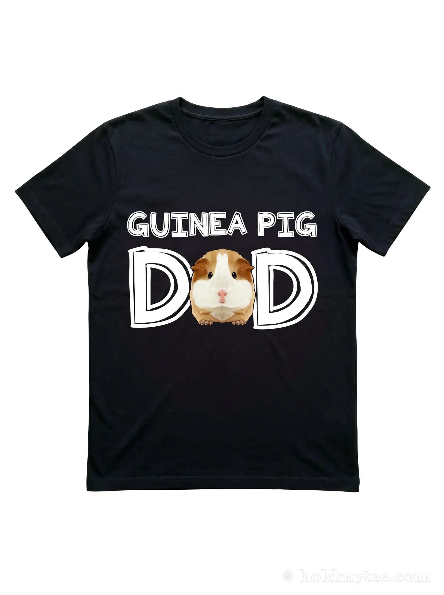Guinea Pig Dad T Shirt Bold Cavy Block
