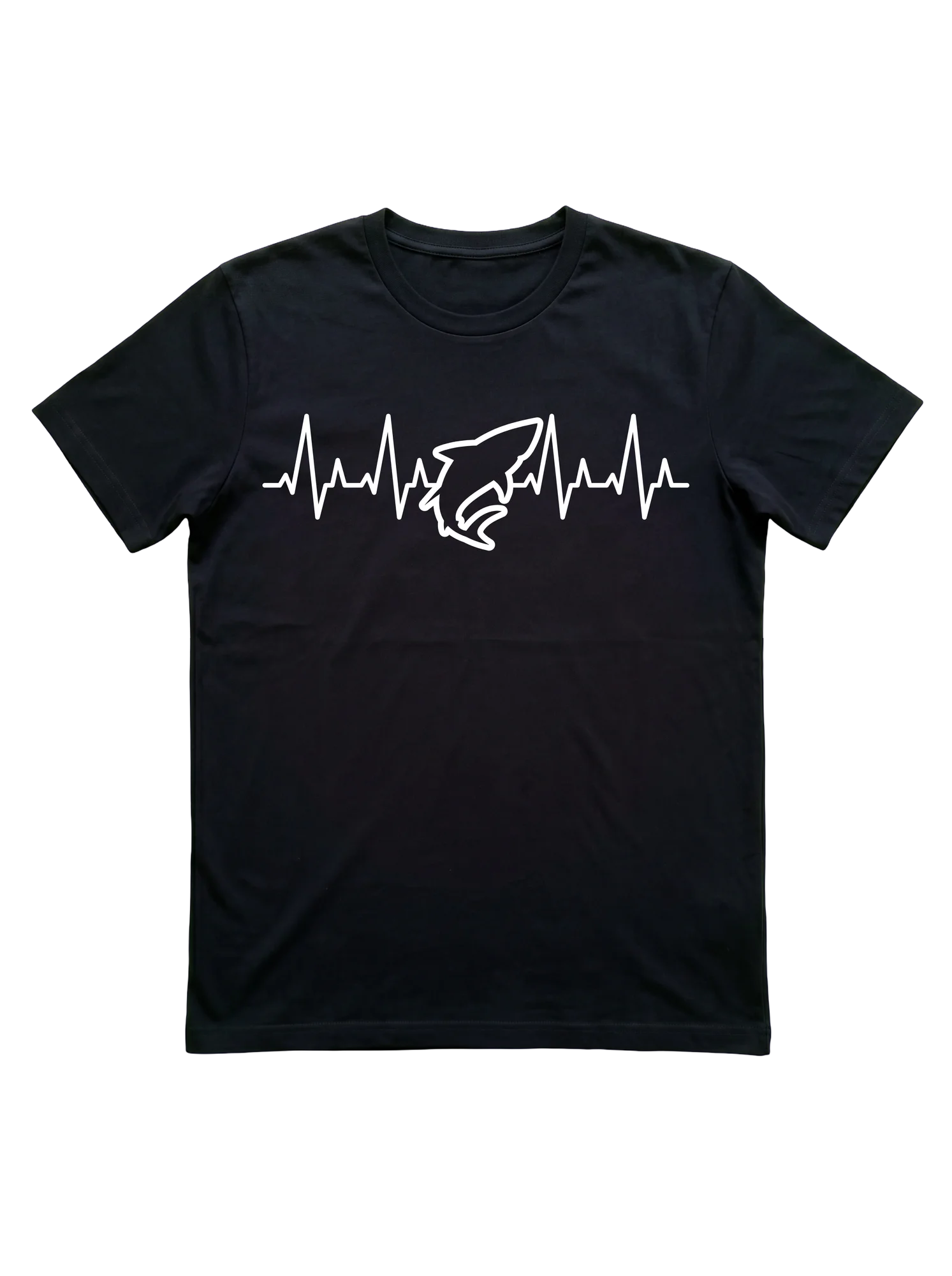 Shark Heartbeat EKG T-Shirt for Ocean Lovers
