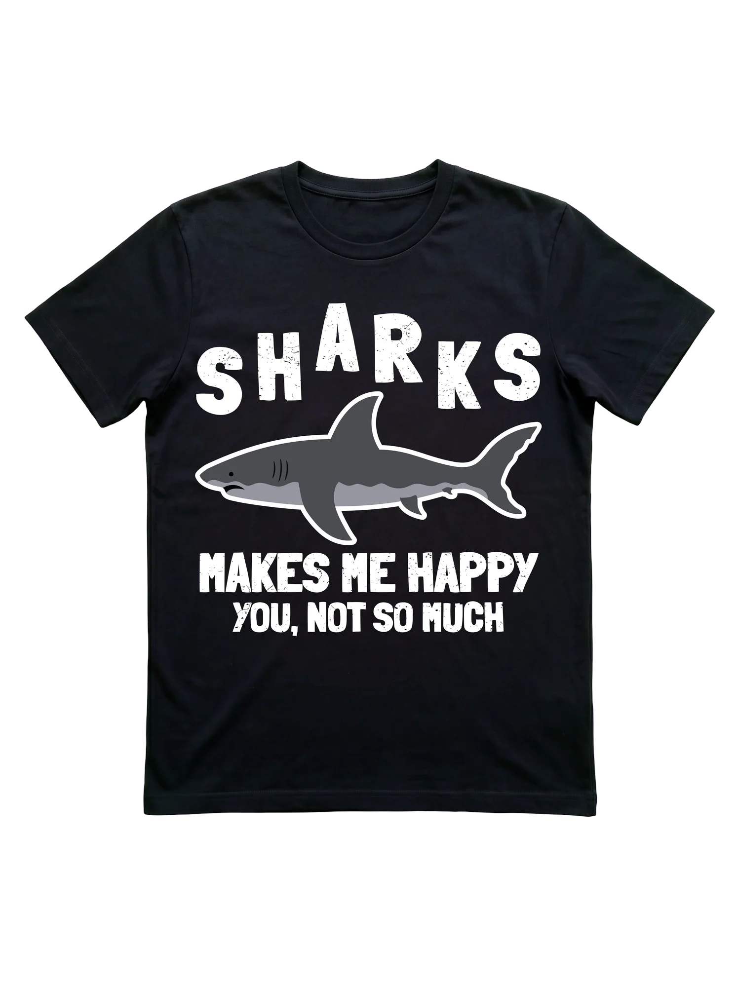 Sharks Makes Me Happy T-Shirt for Shark Lovers