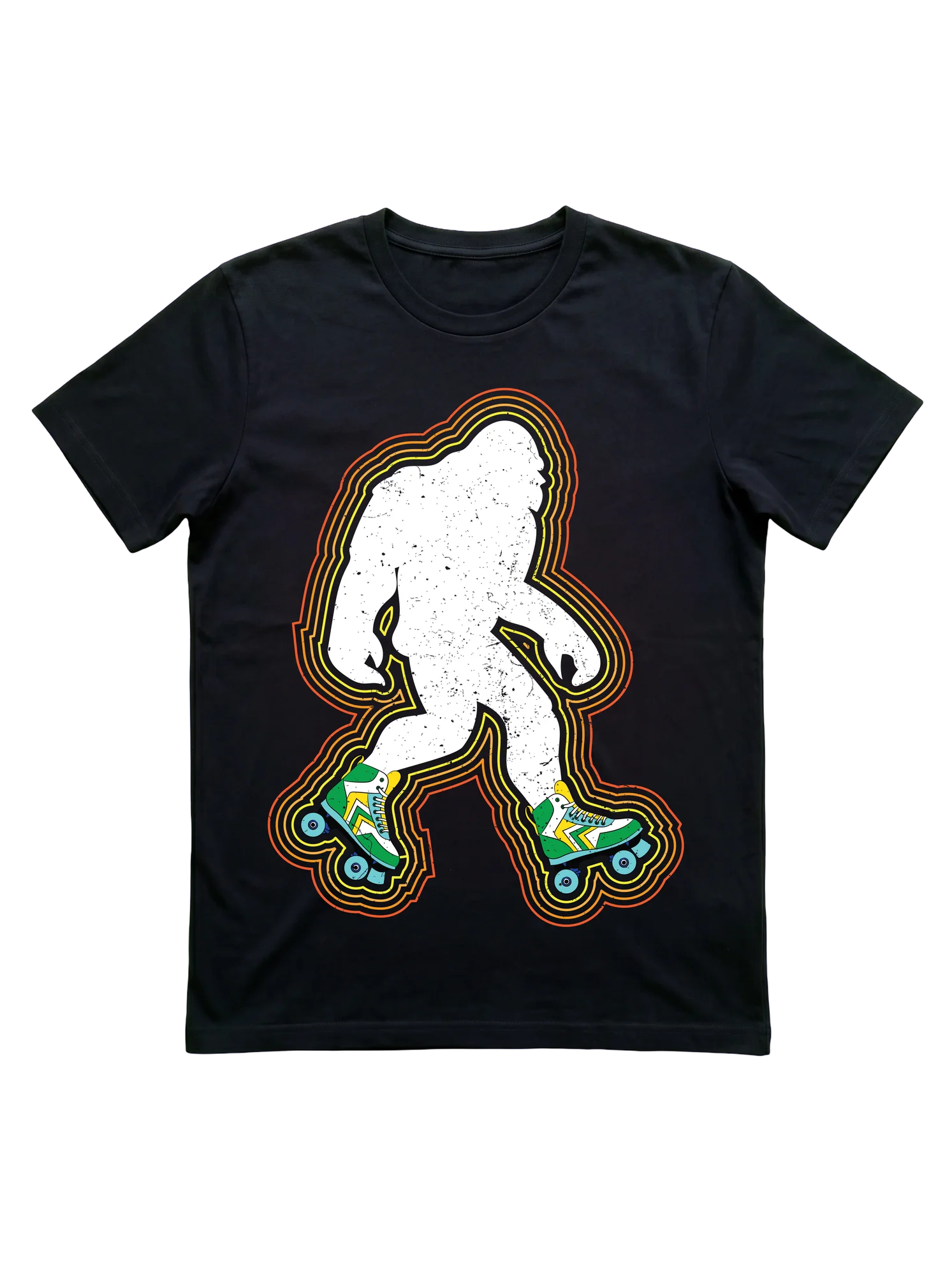 Bigfoot Roller Skating T Shirt Retro Quad Skater