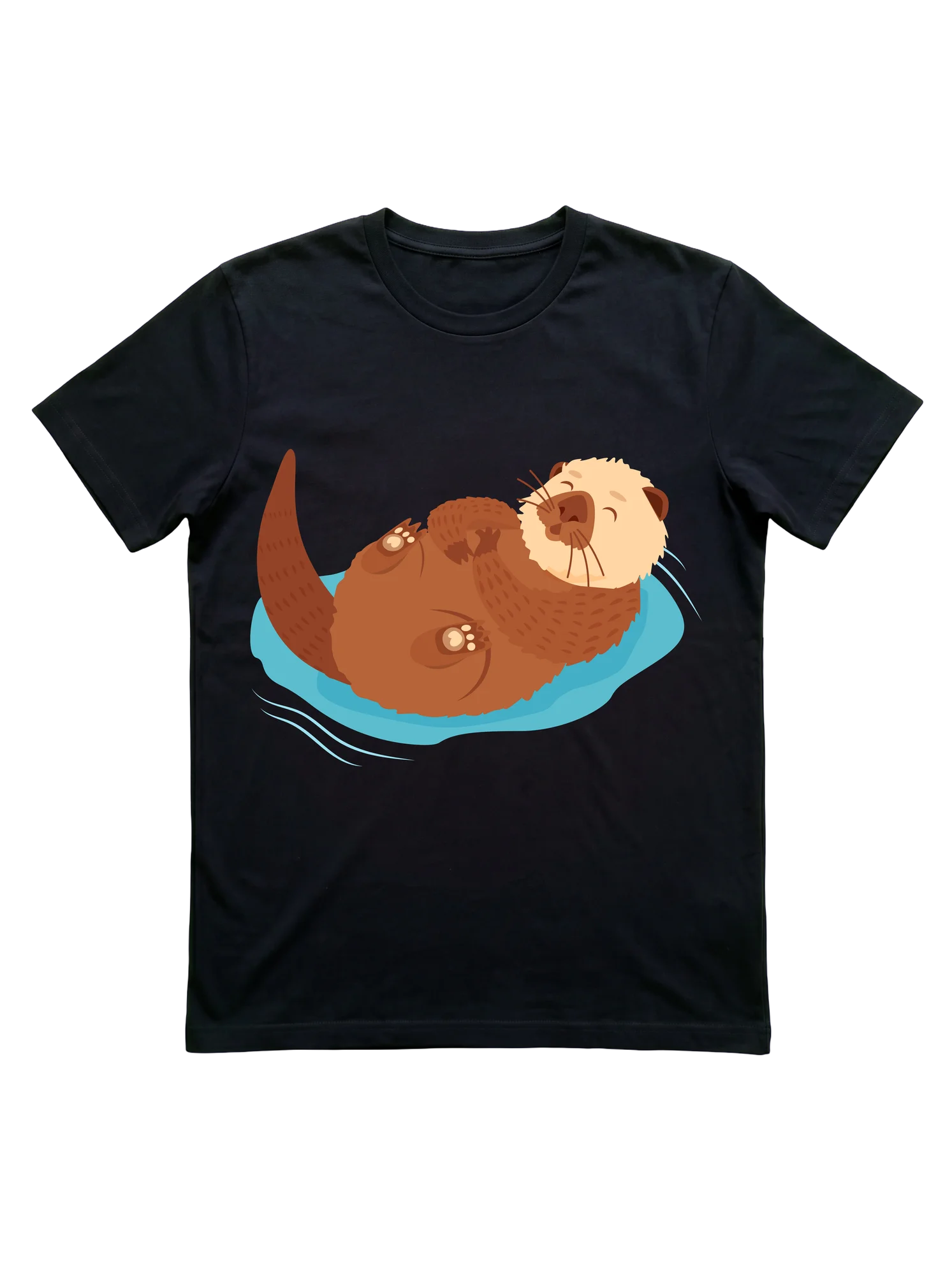 Lucky Sea Otter T-Shirt for Kids and Wildlife Fans