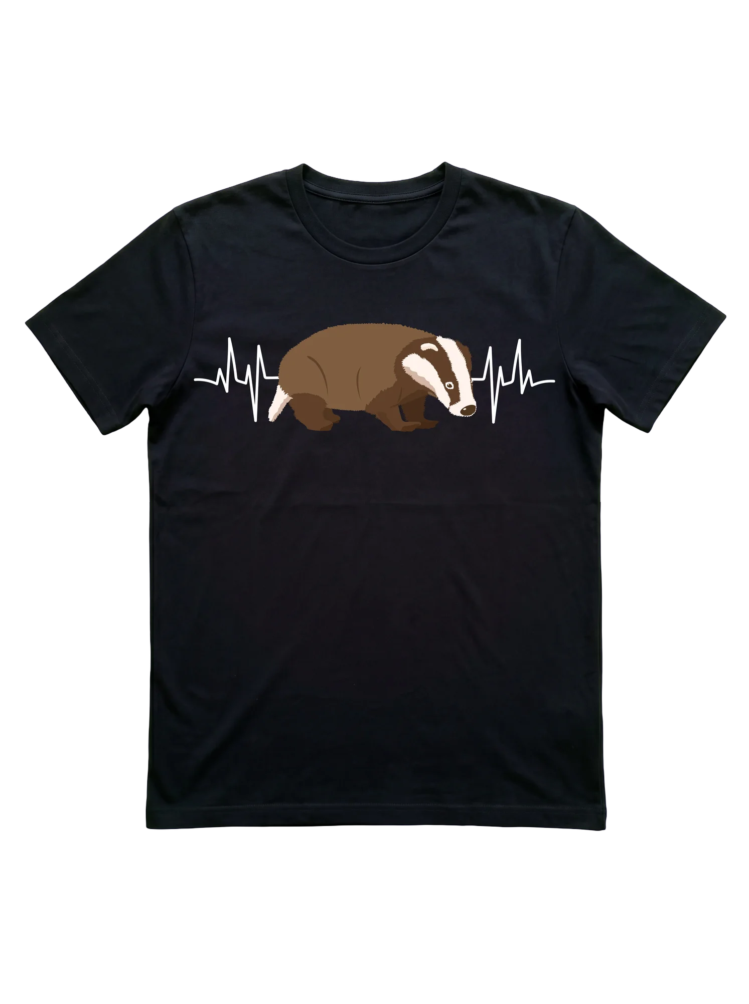 Badger Heartbeat T-Shirt for Wildlife Lovers and Kids