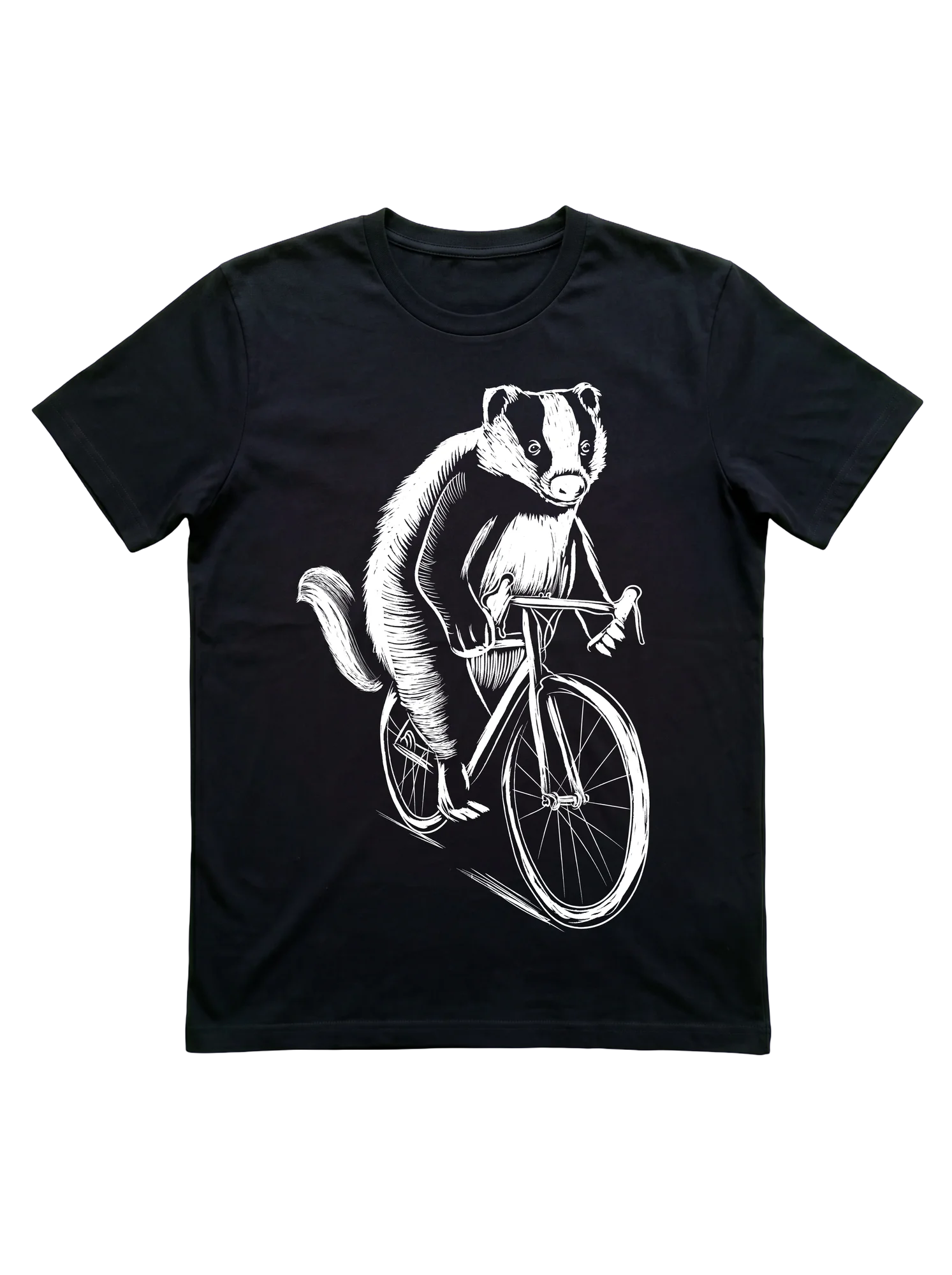 Badger Animal Bicycle Clothing Art Cyclist Gift Men