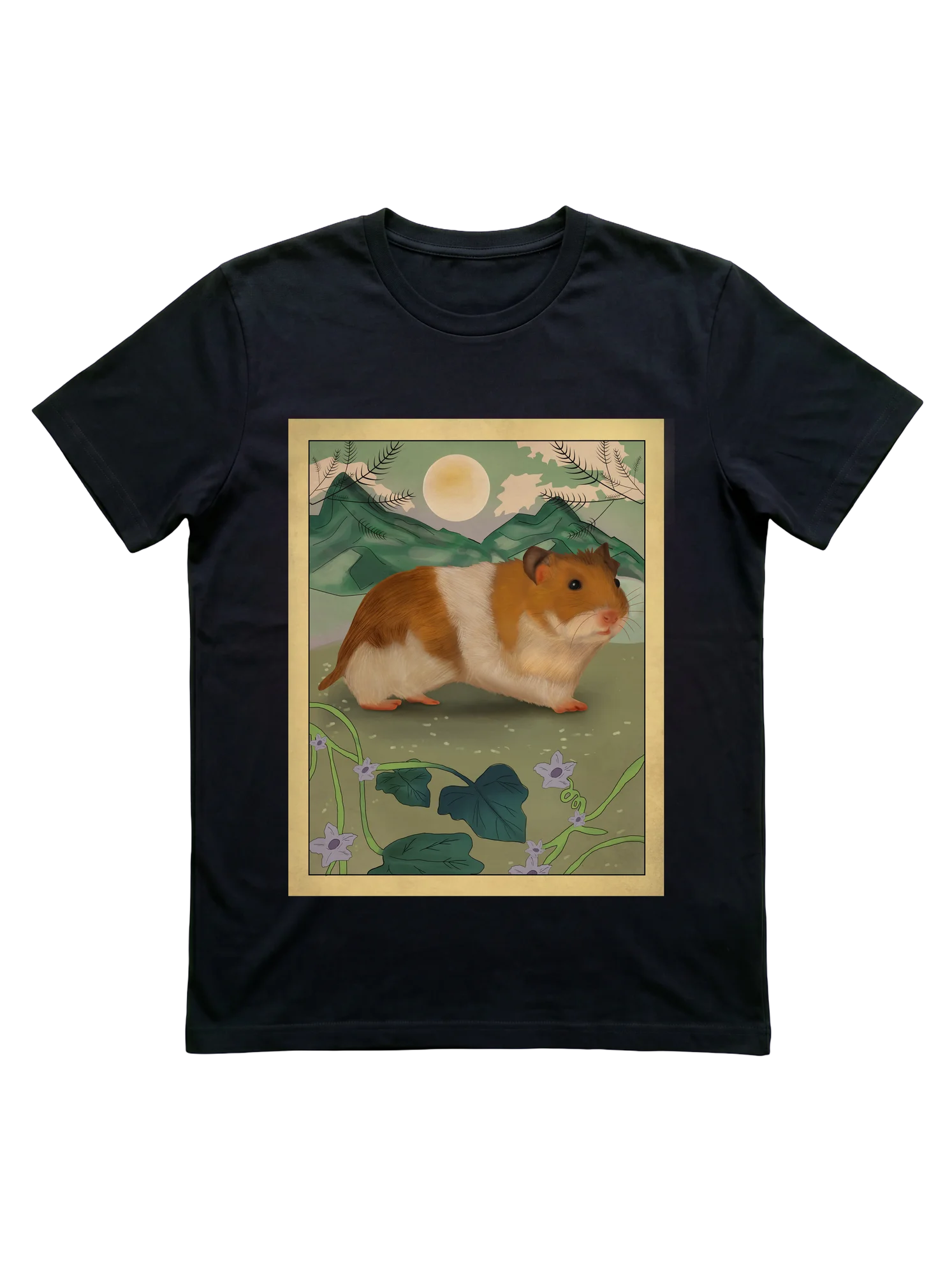 Japanese Art Hamster Tee for Kids and Pet Lovers