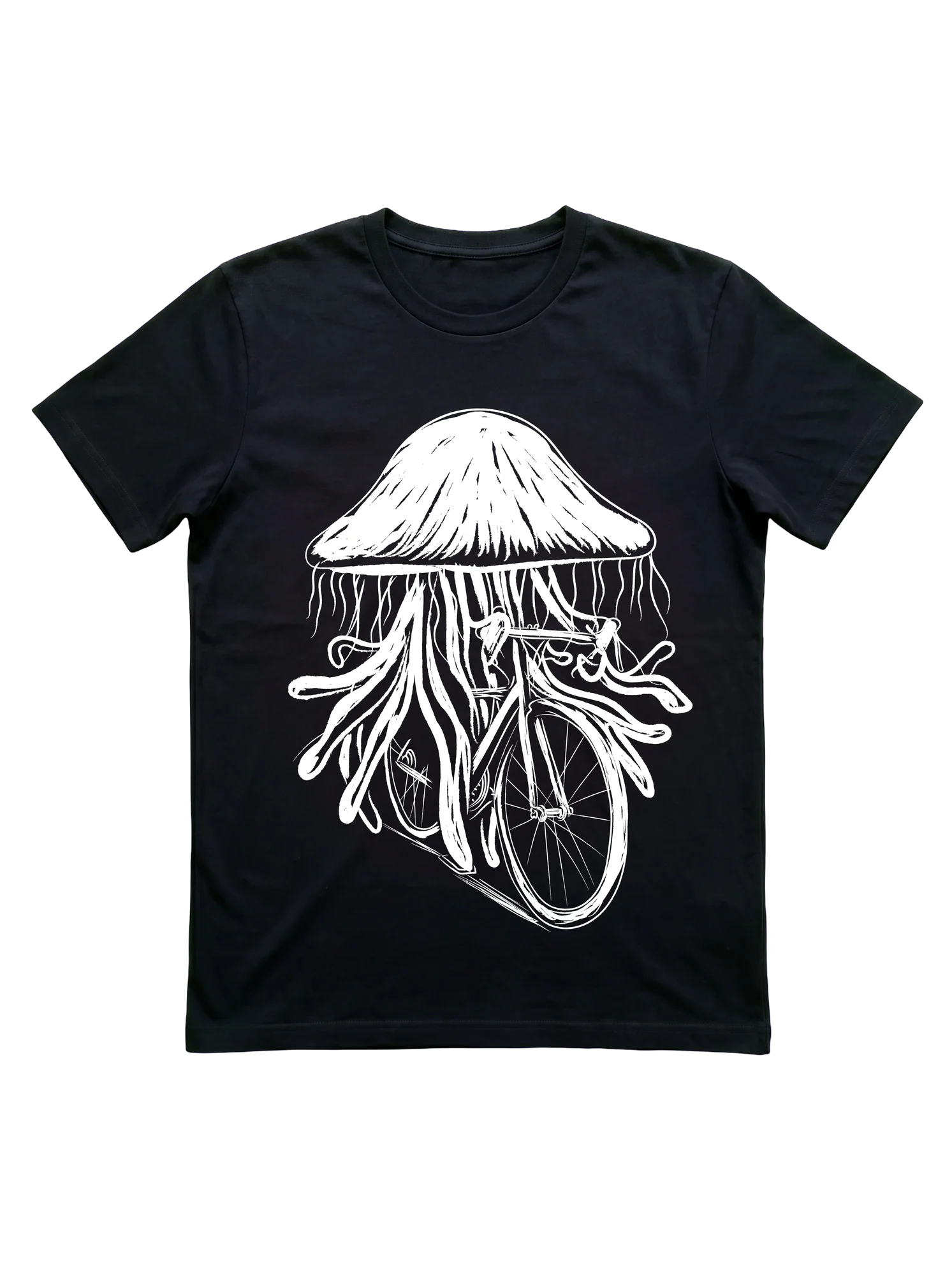 Jellyfish Bicycle T-Shirt for Ocean-Loving Cyclists