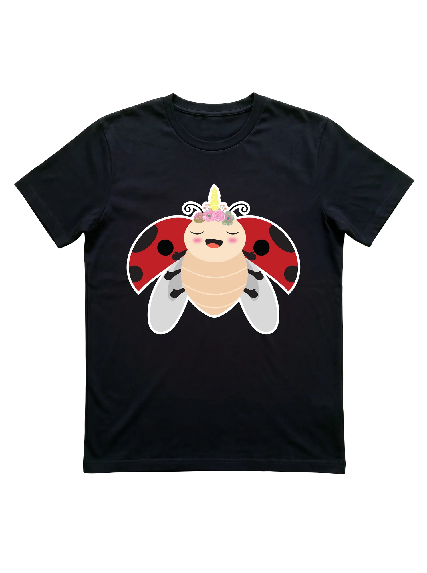 There's no kawaii ladybug t-shirt on the market quite like one wearing a unicorn horn.