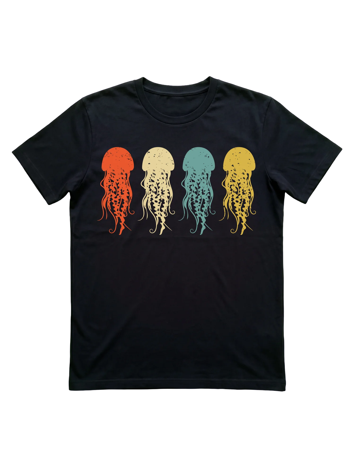 There's no jellyfish line-up like a distressed 70s silhouette row