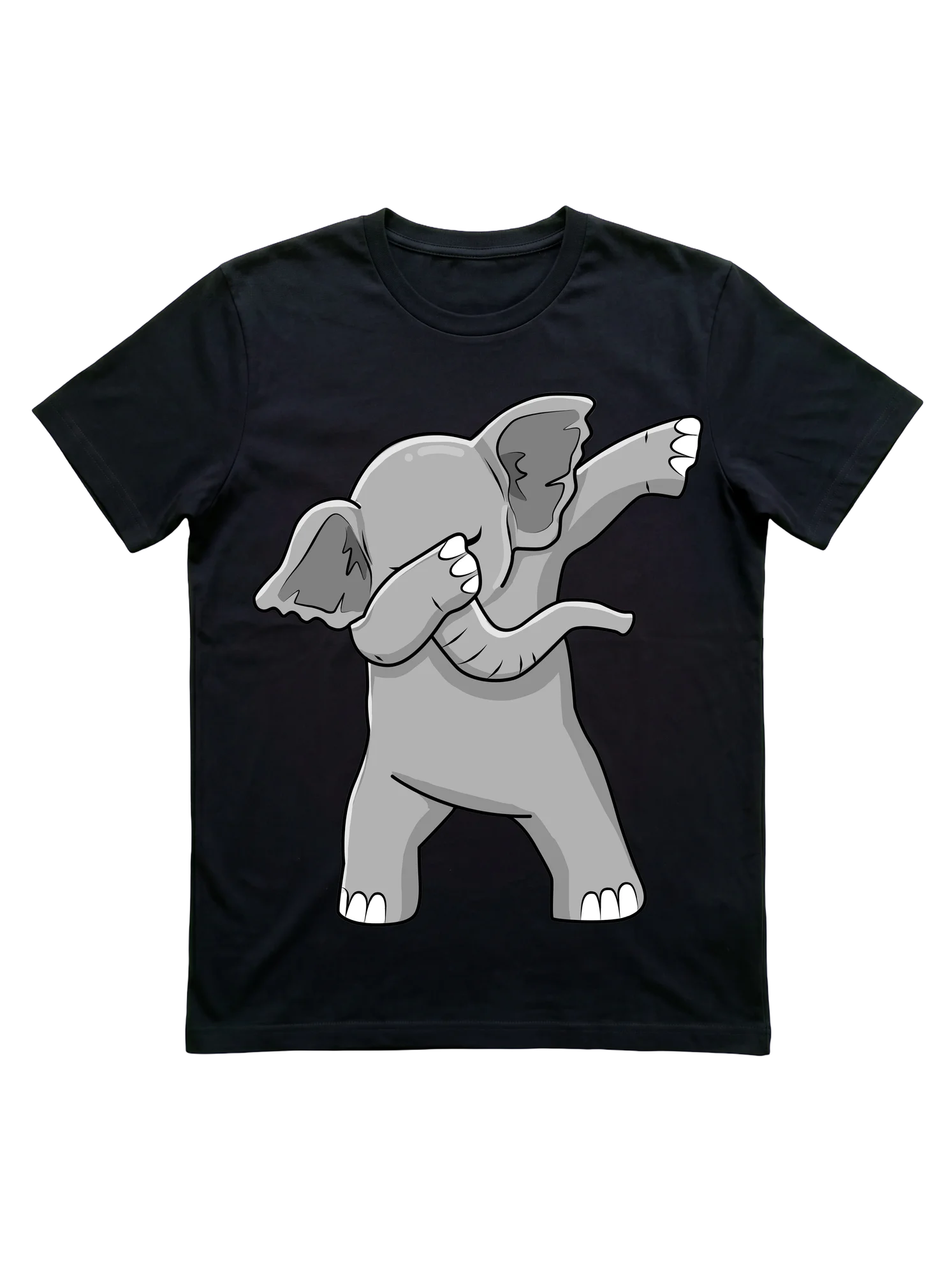 A Cartoon Elephant in Full Dab Pose Carries the Whole Shirt