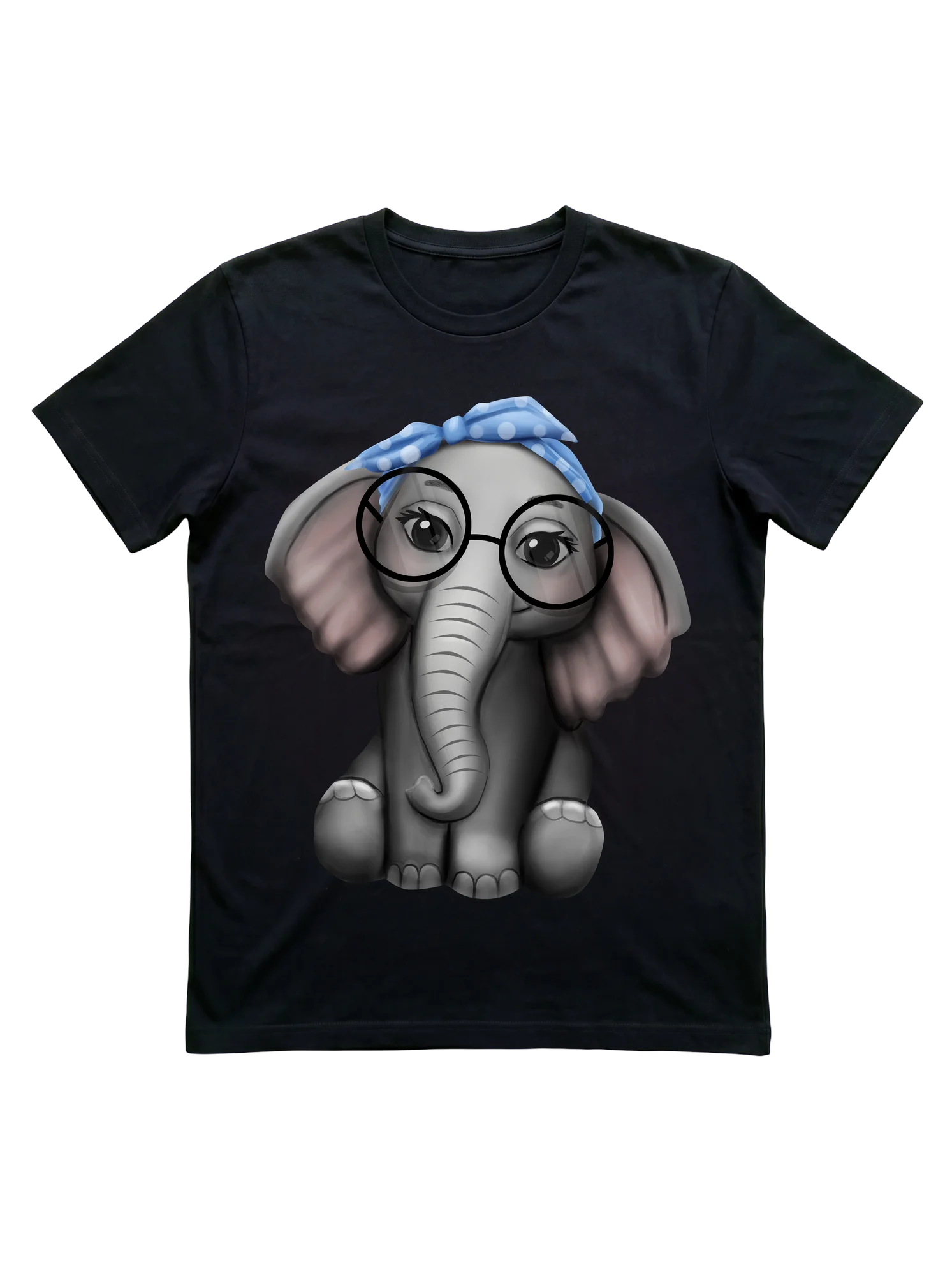 There's no calf-character elephant t-shirt like the nerd-glasses headband version