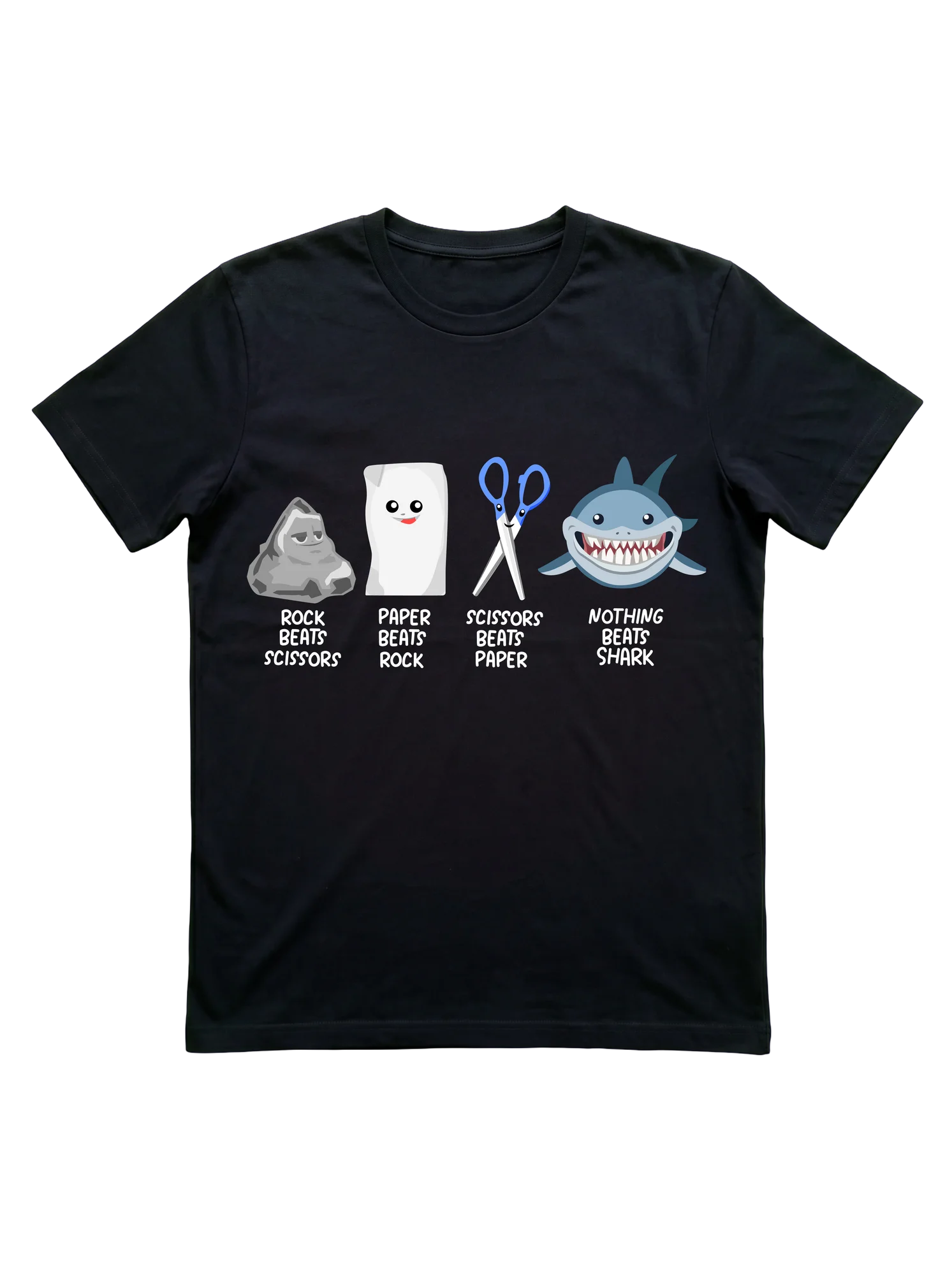 Kids Rock Paper Scissors Shark Clothes Outfit Gift