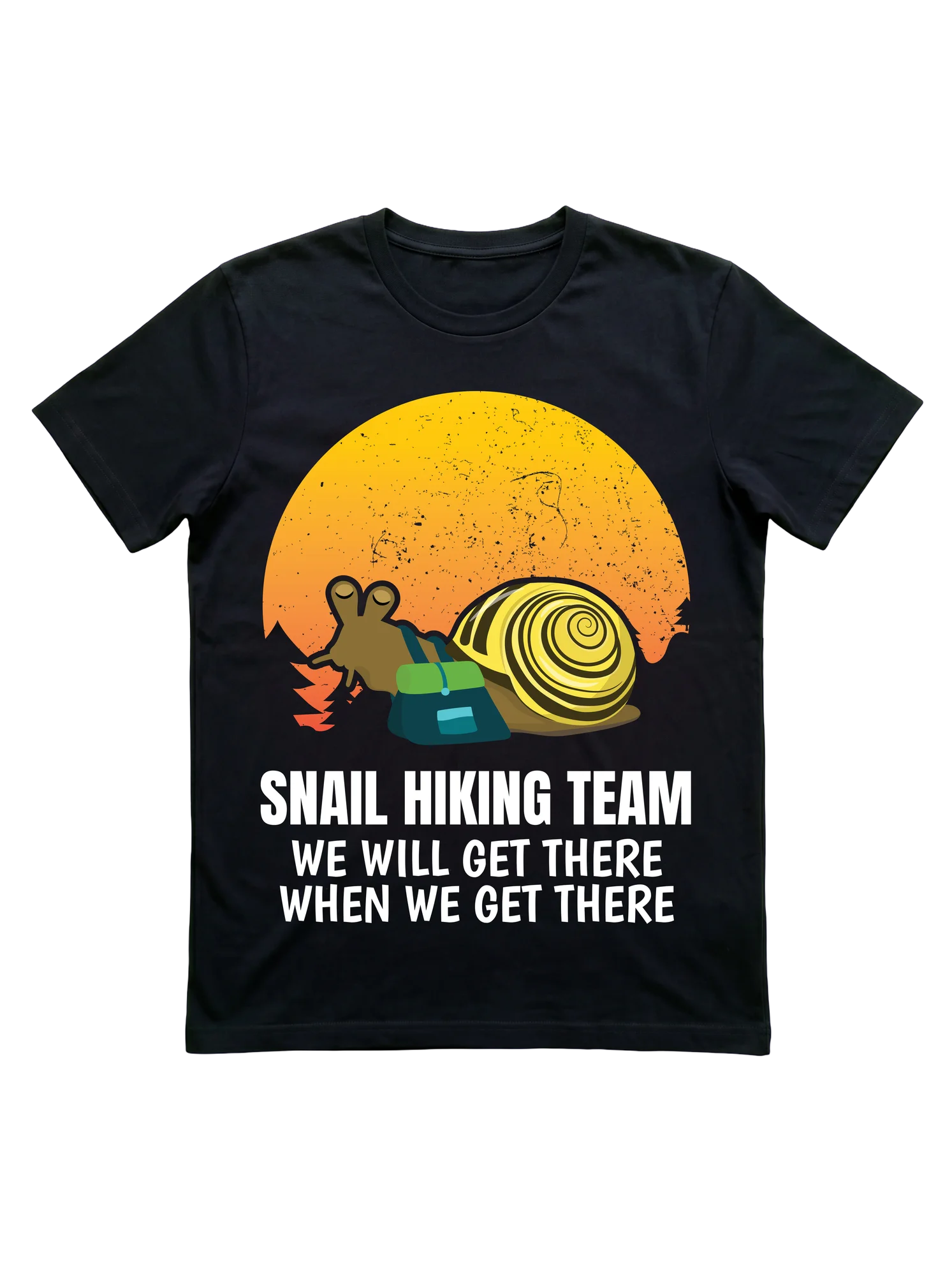 Snail Hiking Team T-Shirt for Slow Trail Hikers