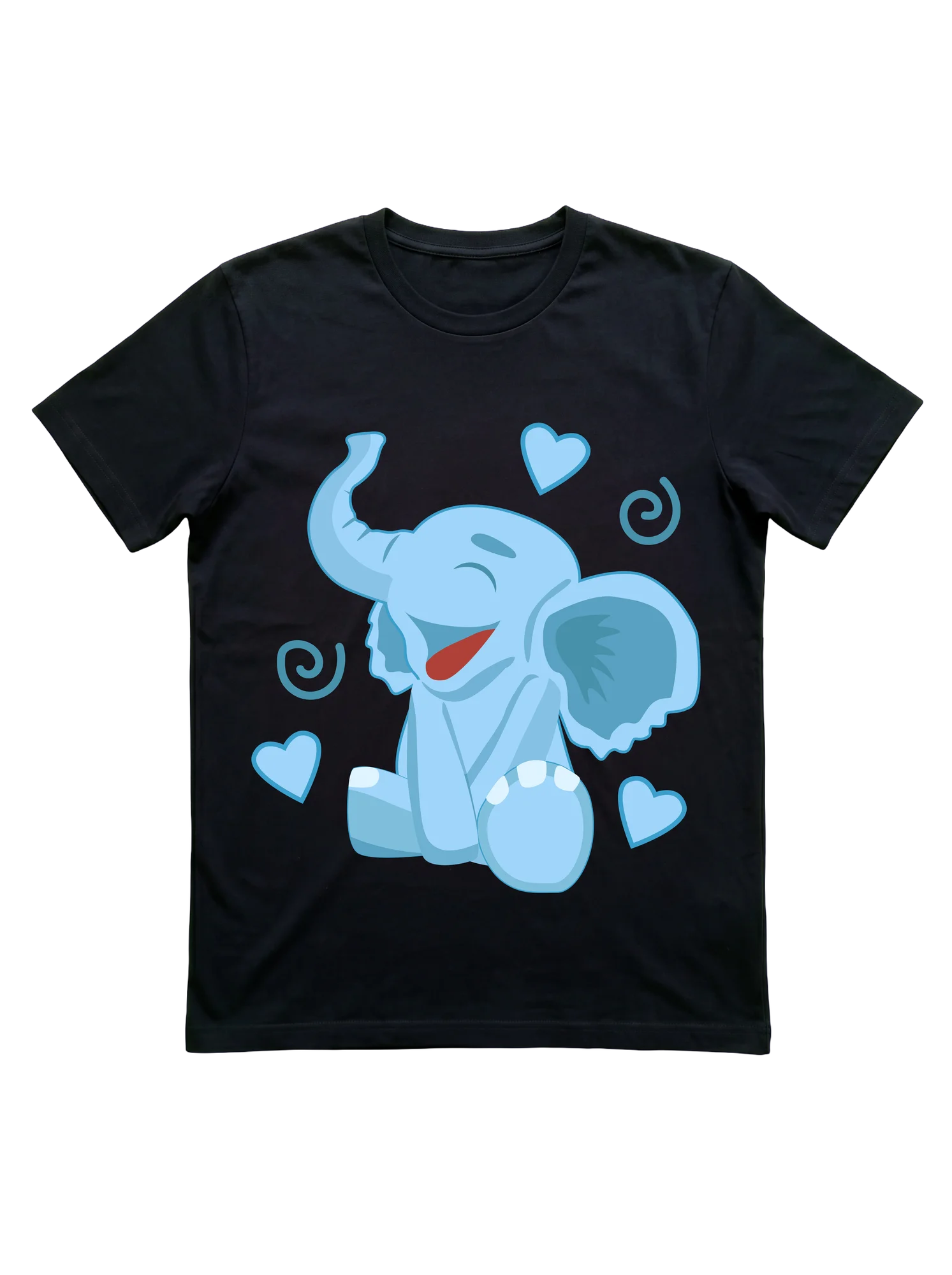 Cute Blue Baby Elephant T-Shirt for Women