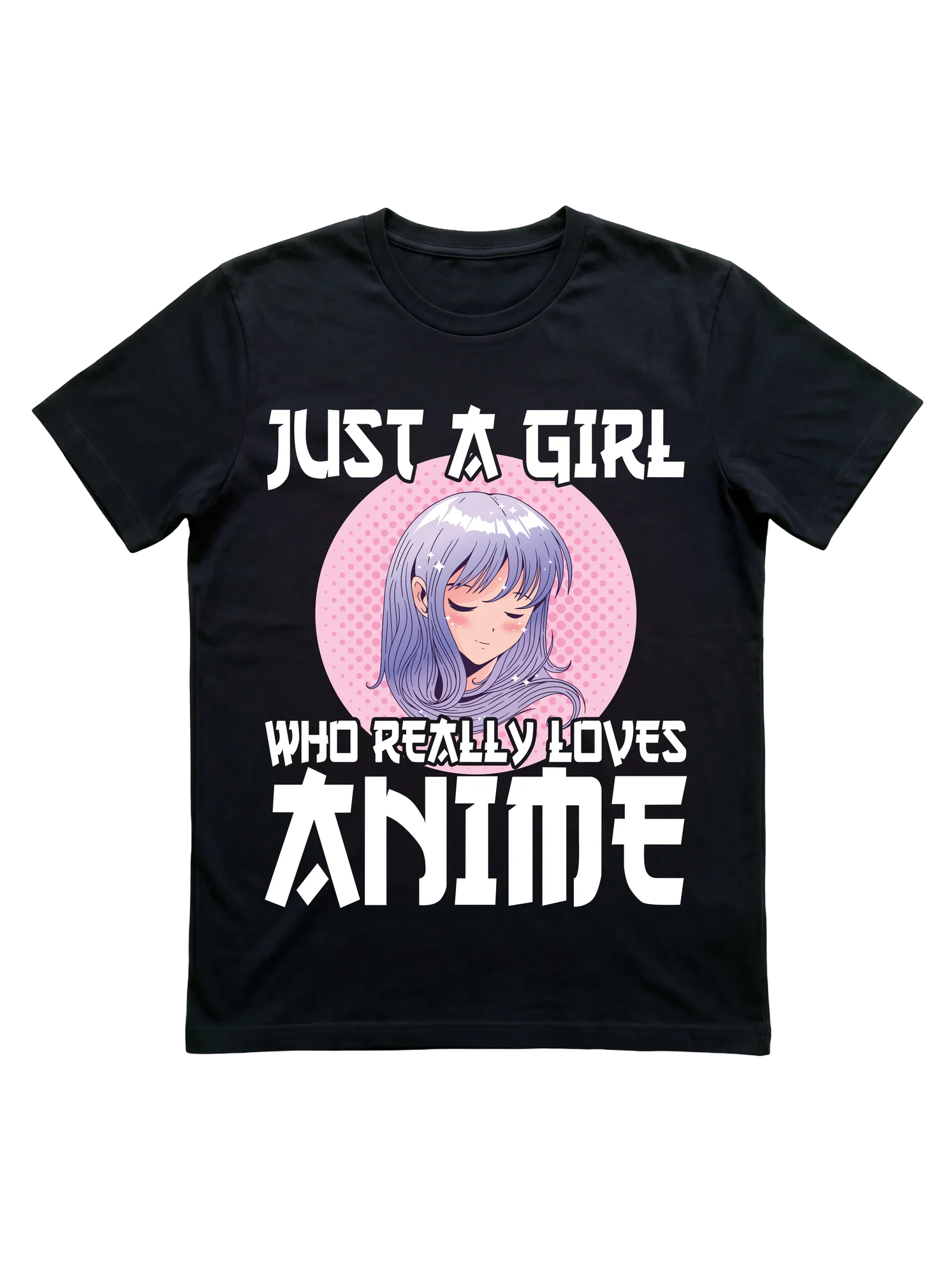 Just Girl Who Loves Anime Tee Otaku Fans