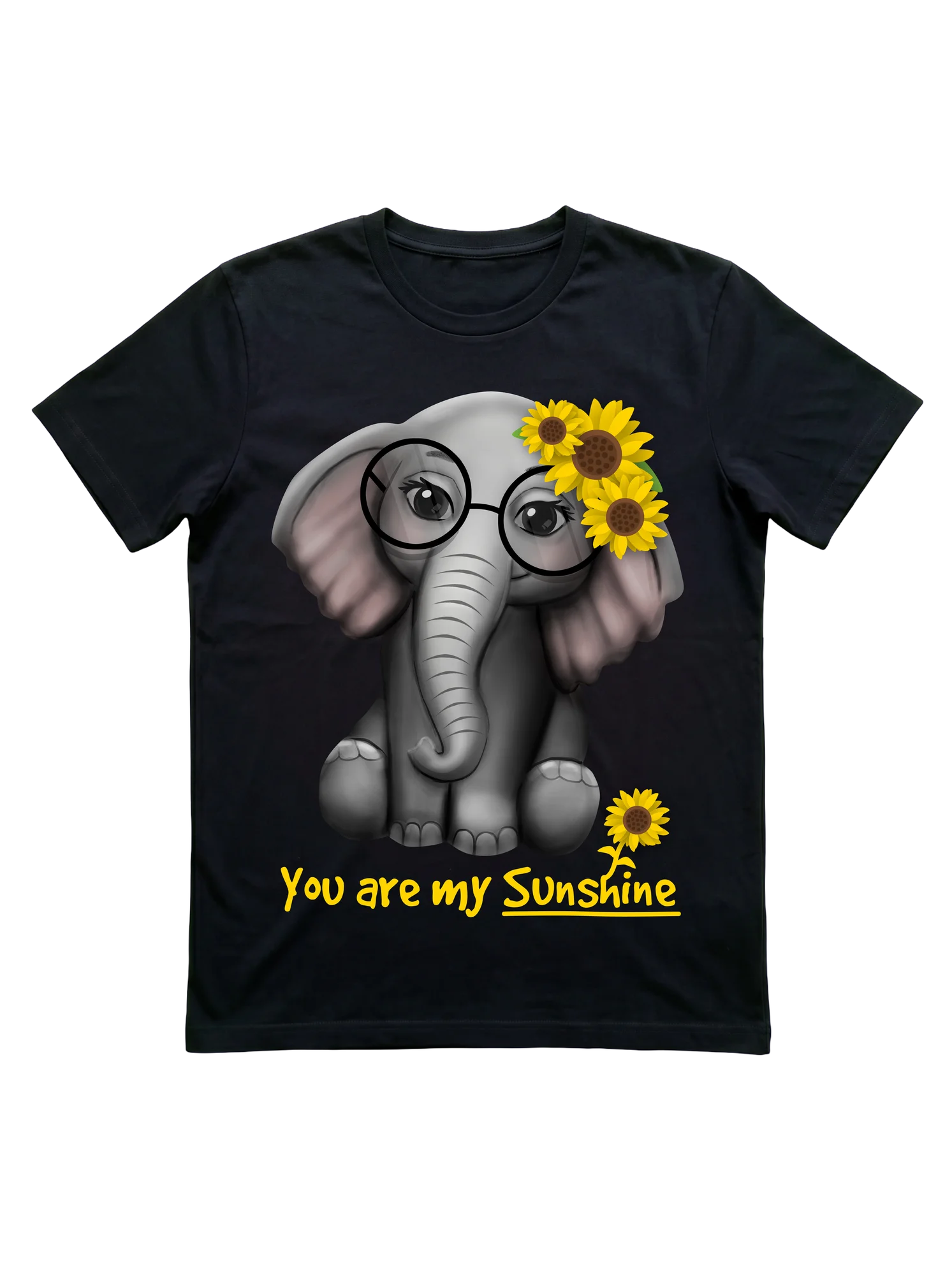 Whether you favor kawaii calf illustrations or sunflower-warm palettes on an elephant t-shirt