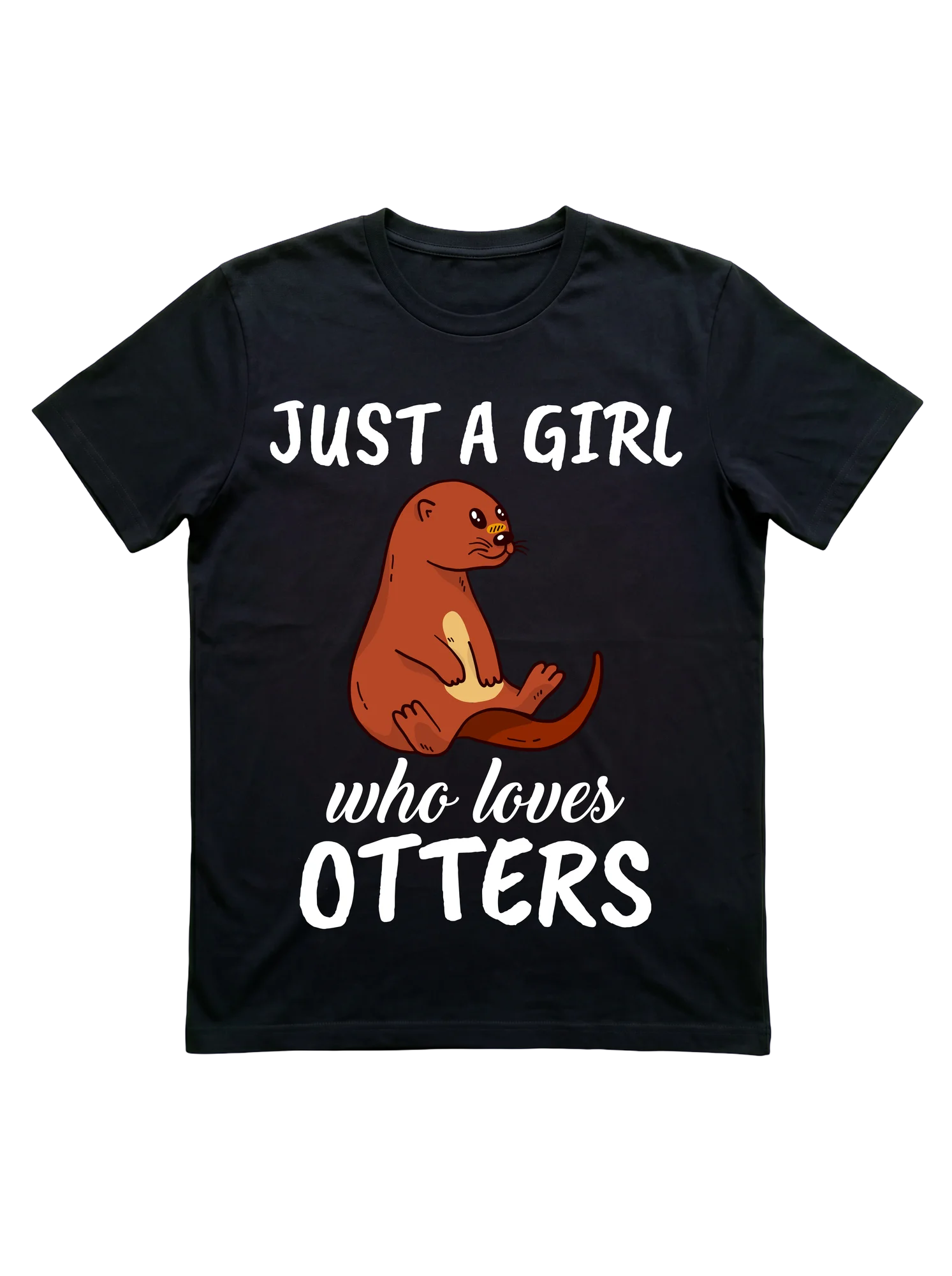 Just a Girl Who Loves Otters T-Shirt for Kids