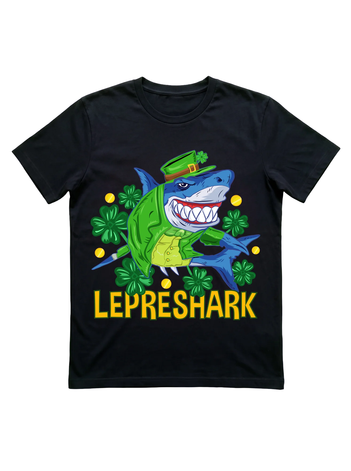 Lepreshark Shirt: Funny Shark Design for St. Patrick's Day