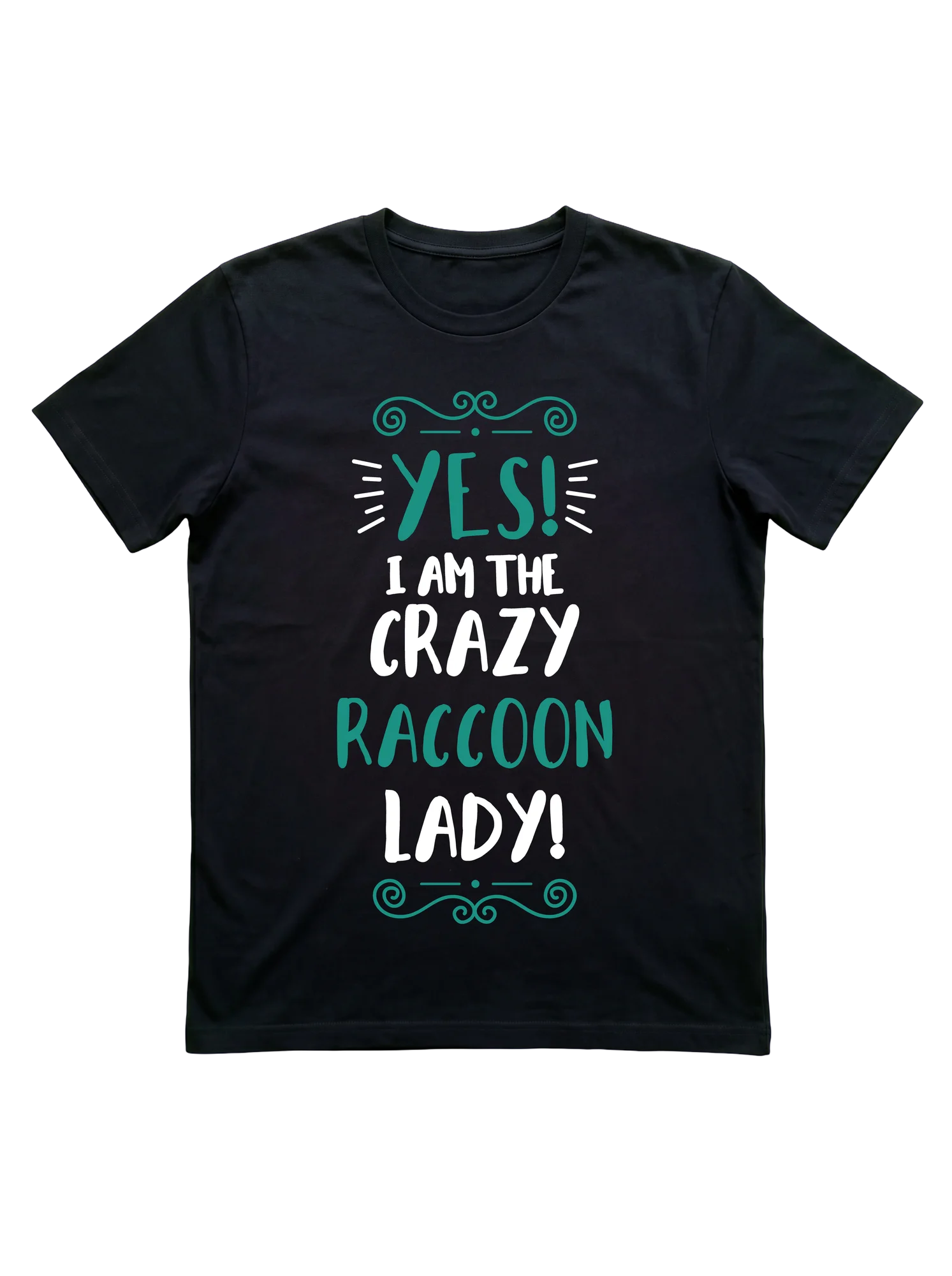Yes I Am the Crazy Raccoon Lady T-Shirt
