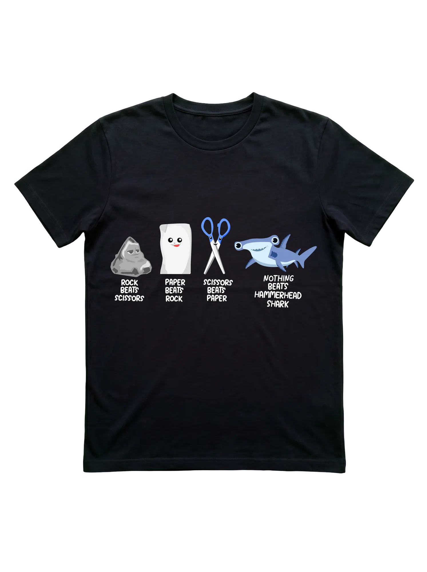 Rock Paper Scissors Hammerhead Shark T Shirt Fans