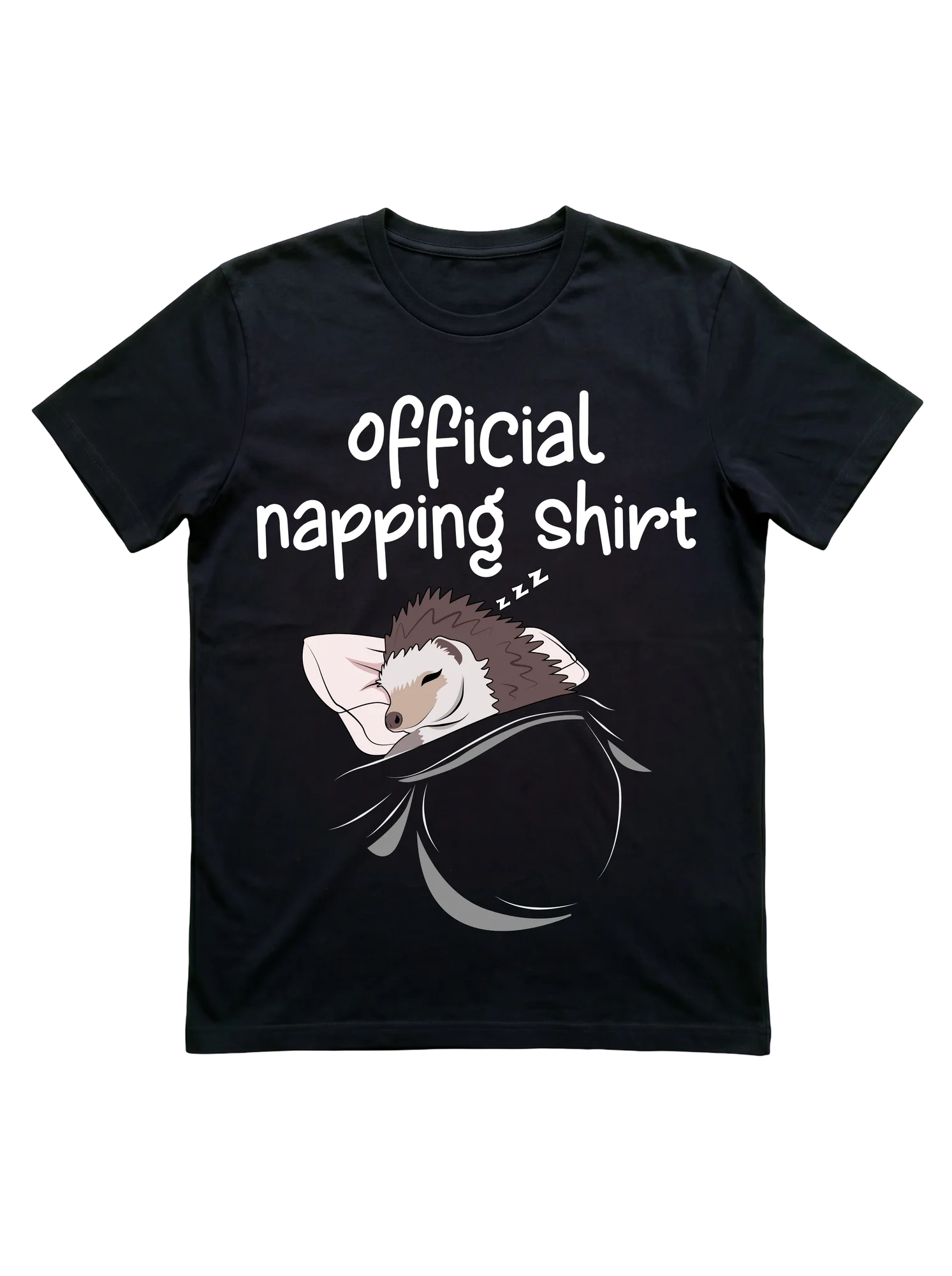 Sleeping Hedgehog Shirt for Pajama Fans and Pet Owners
