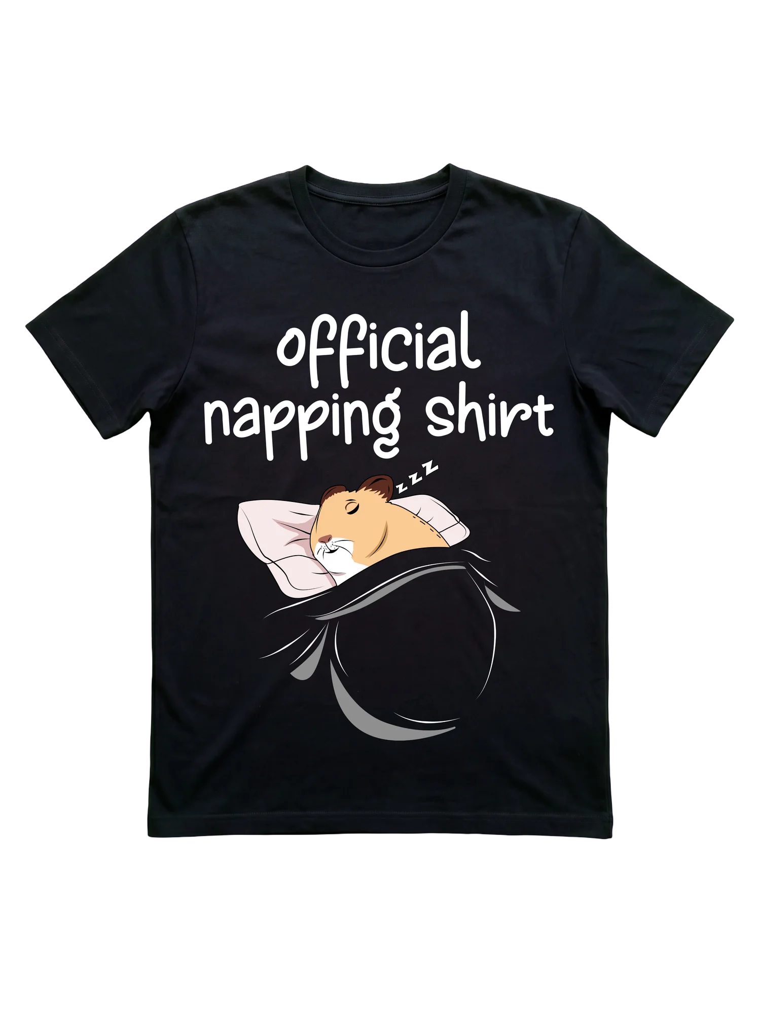Sleeping Hamster Tee for Nap Lovers and Pet Parents