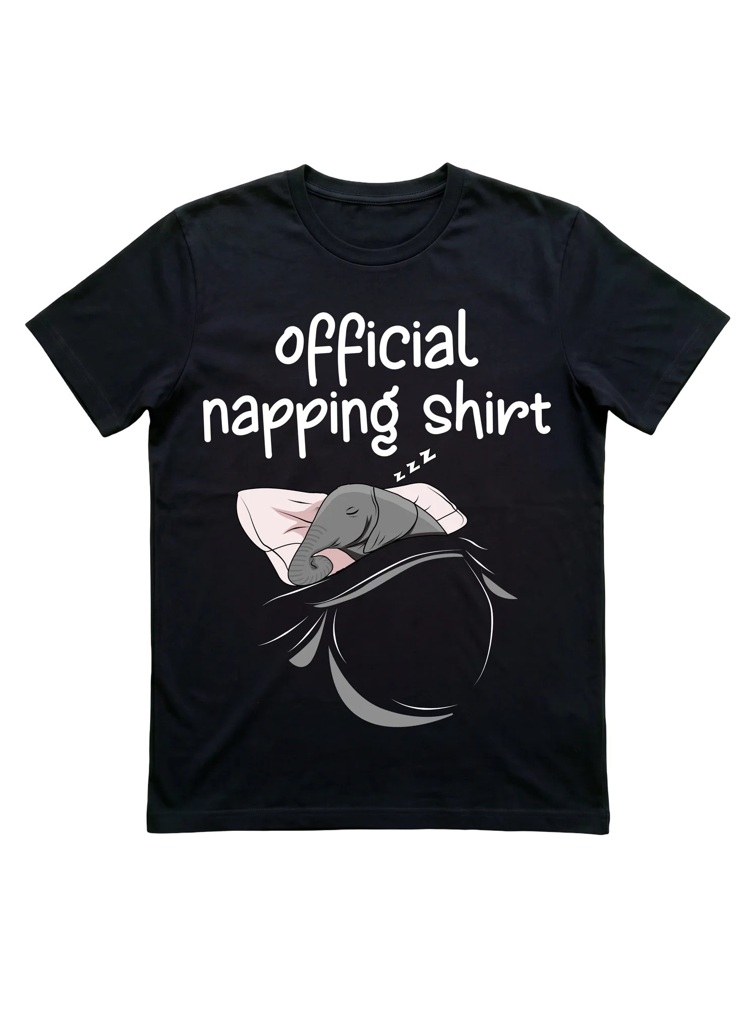 Baby Elephant Sleeping T-Shirt for Nap Lovers
