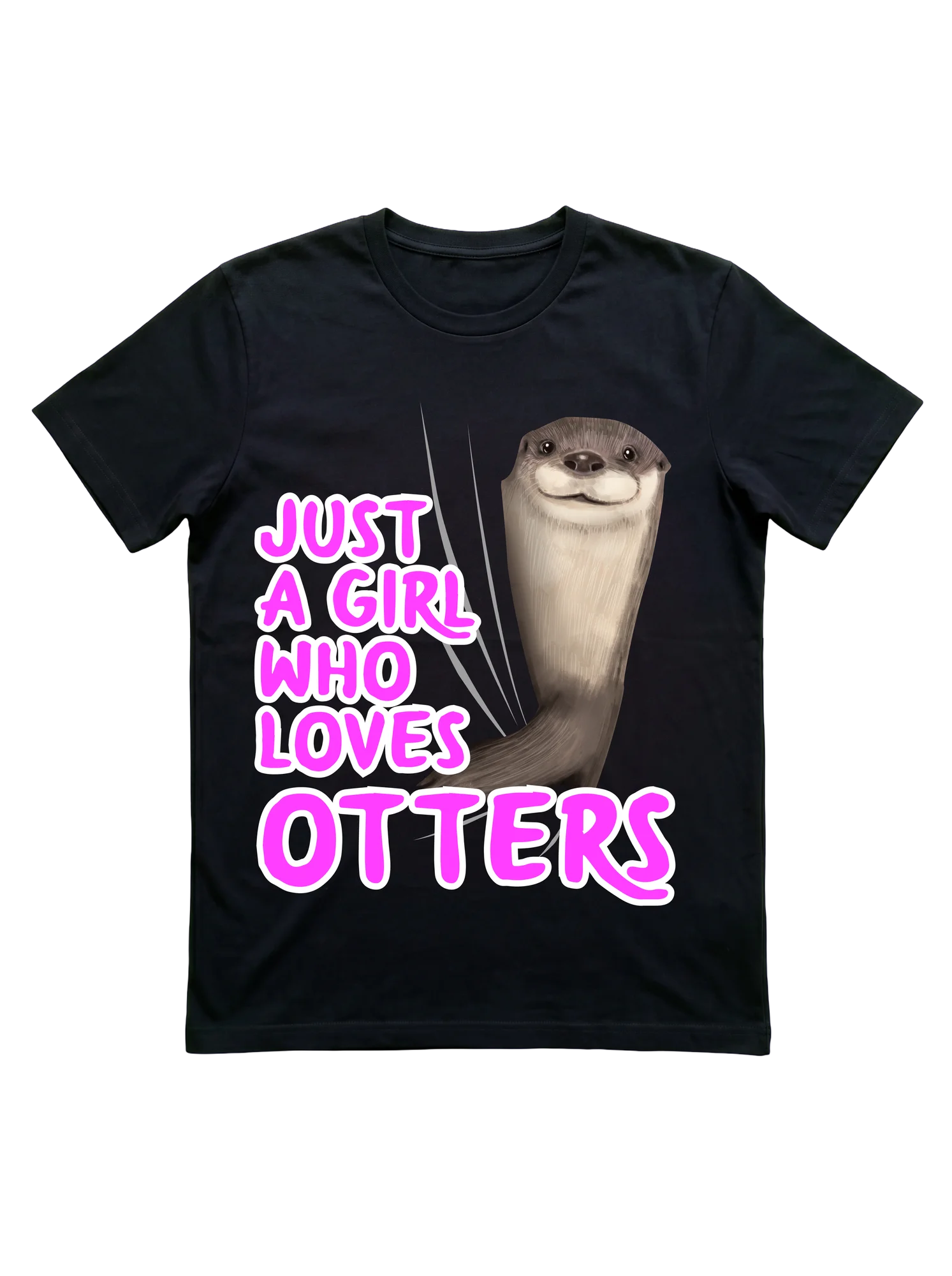 Just a Girl Who Loves Otters T-Shirt