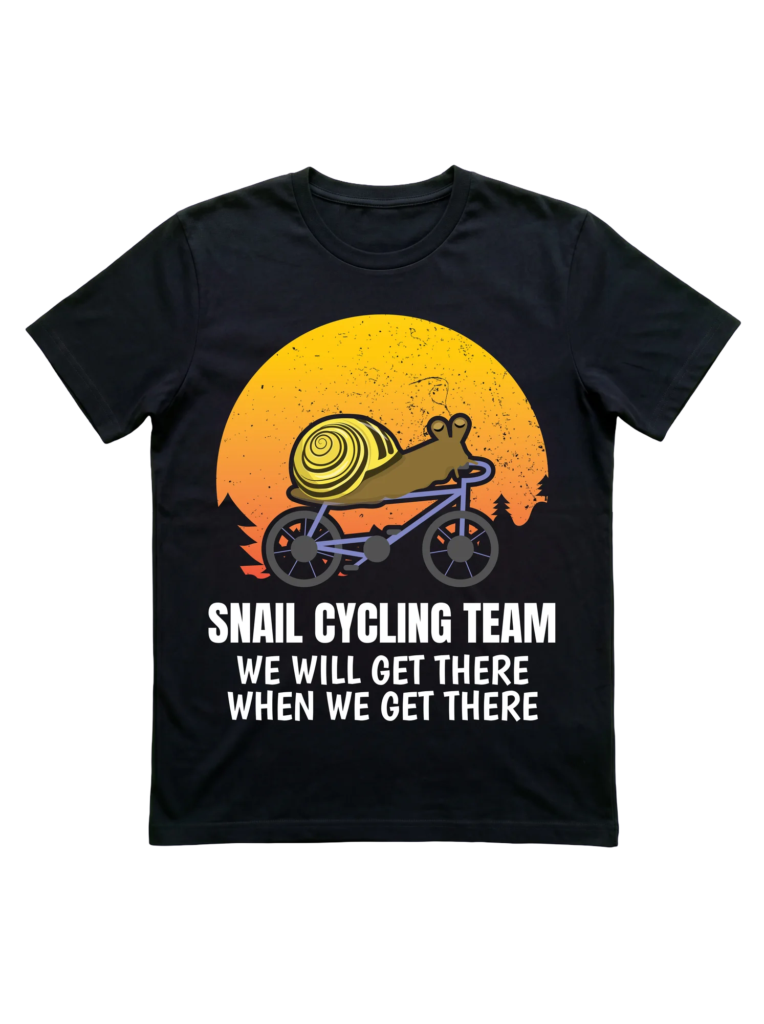 Snail Cycling Team T-Shirt for Slow-Living Fans