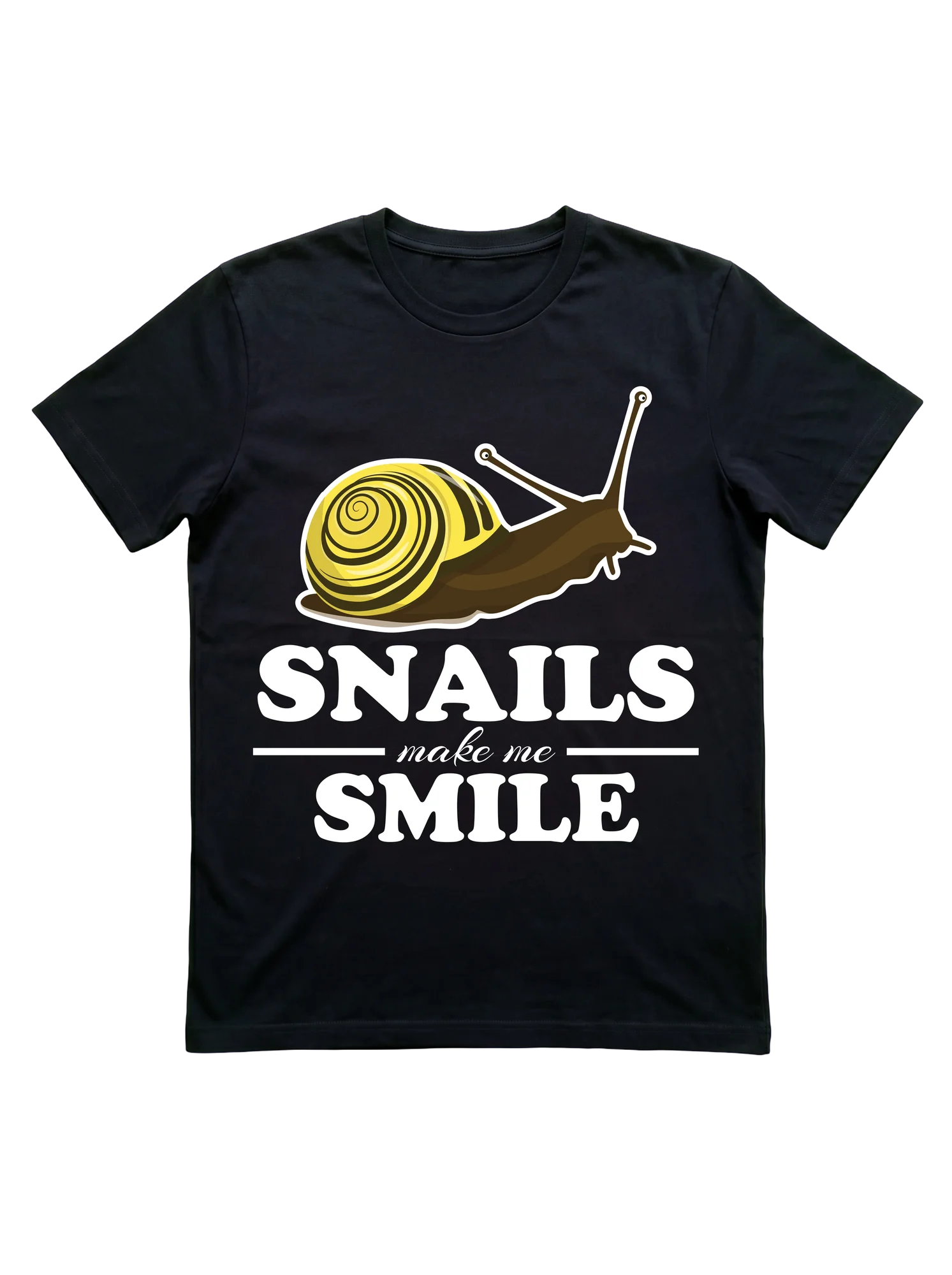 Snails Make Me Smile T-Shirt for Keepers and Lovers