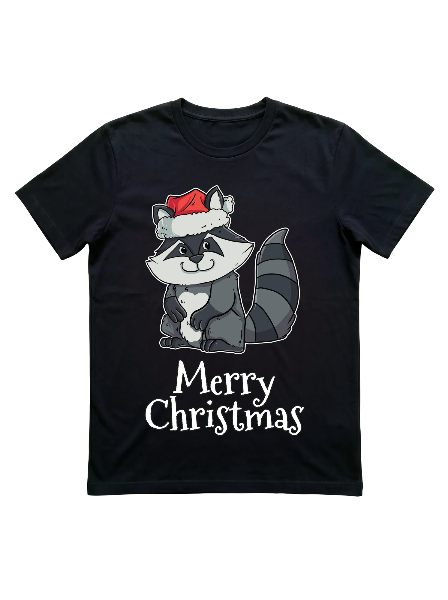 Merry Christmas Raccoon T-Shirt for Trash Panda Fans