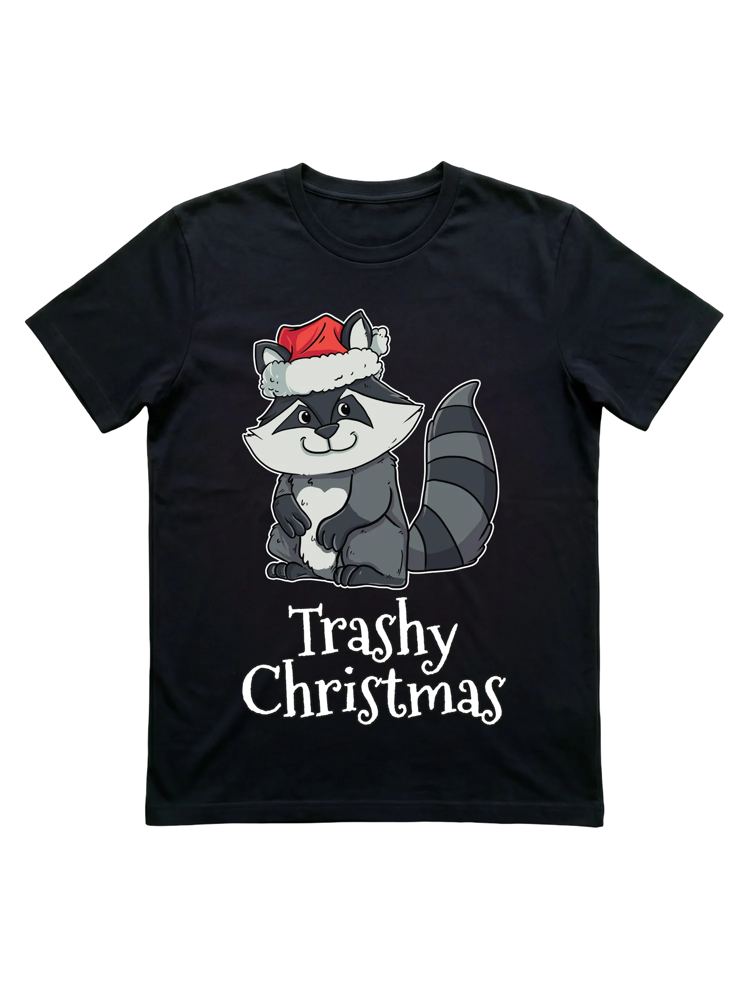 Trashy Christmas Raccoon T-Shirt for Trash Panda Fans