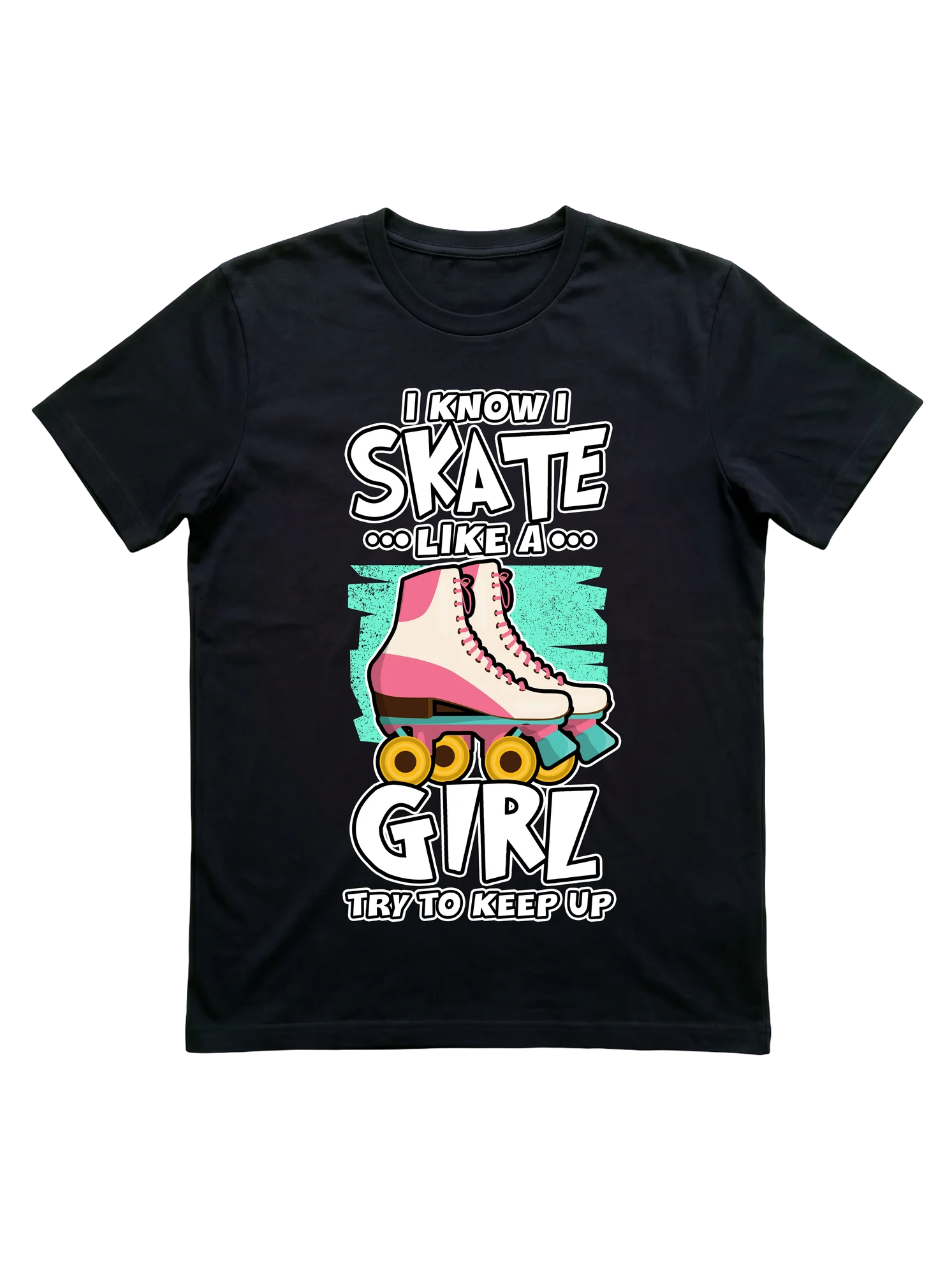 Show Your Rink Confidence in This 'Skate Like A Girl' Roller Skating T-Shirt
