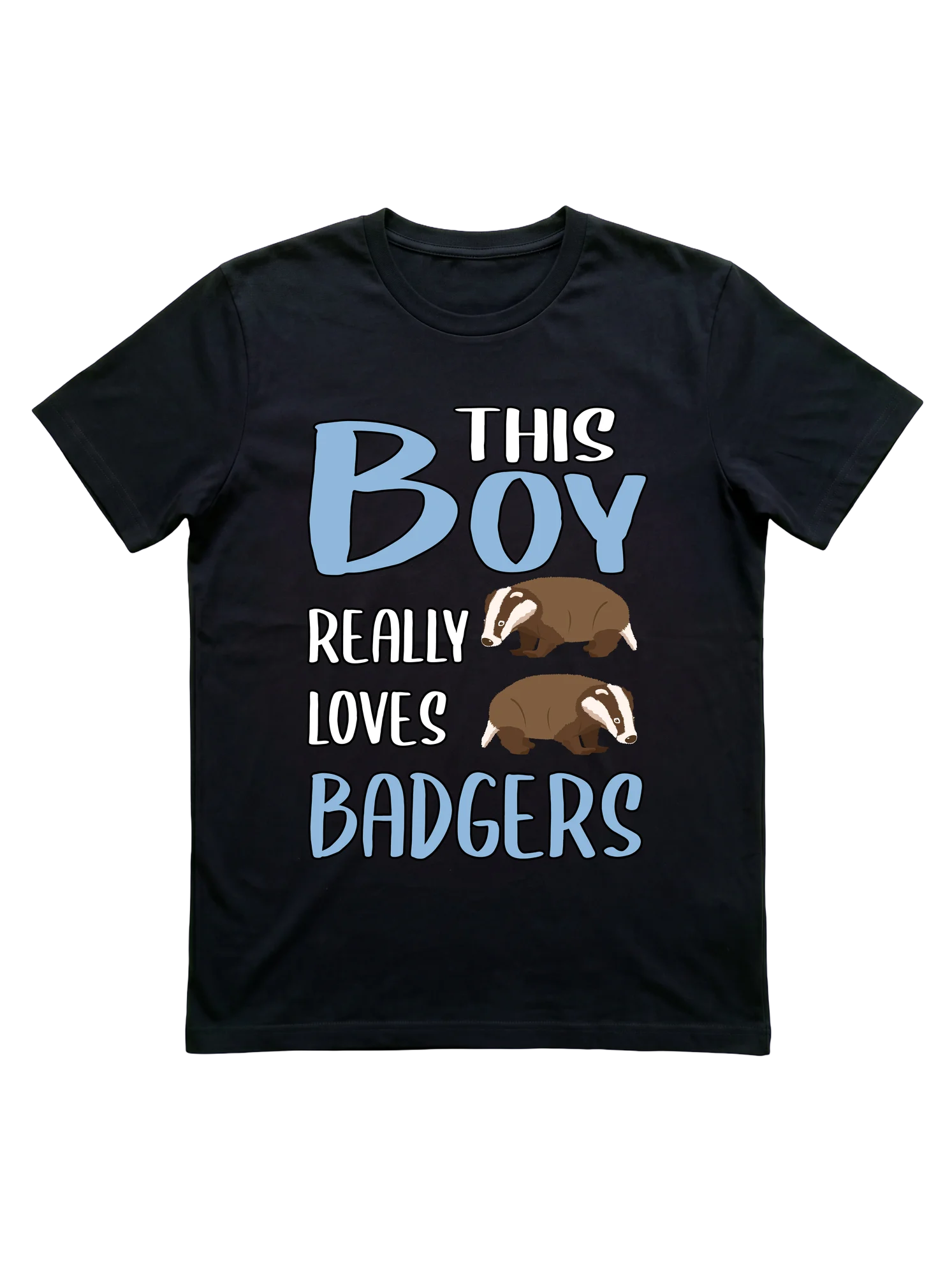 This Boy Really Loves Badgers T-Shirt for Wildlife Kids