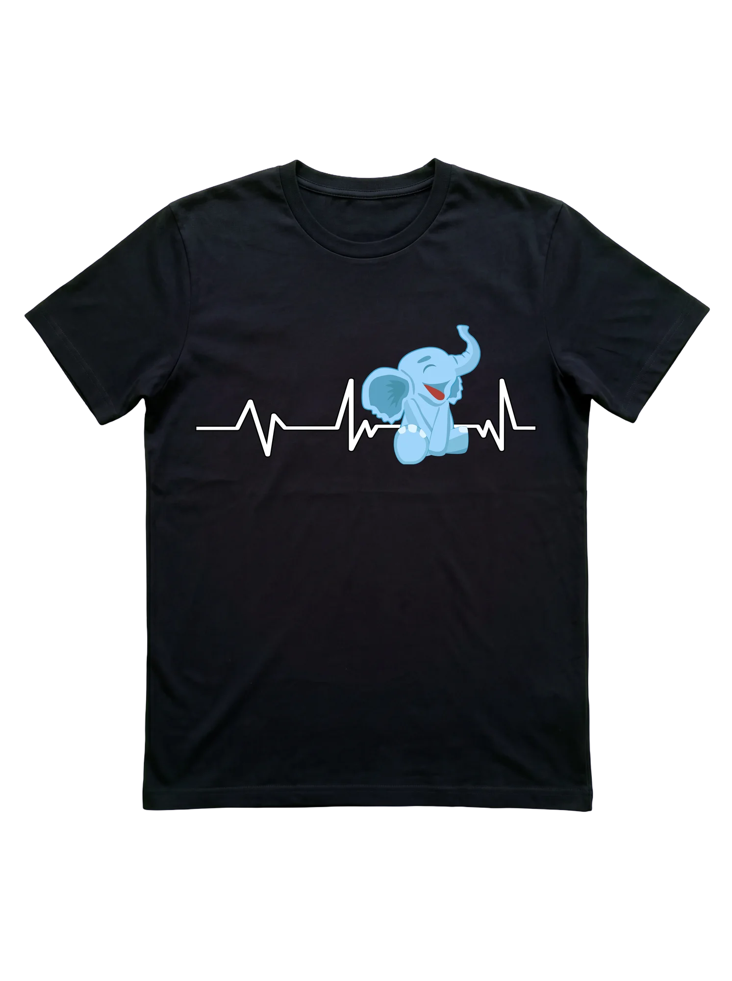 Baby Elephant Heartbeat T-Shirt for Wildlife Lovers