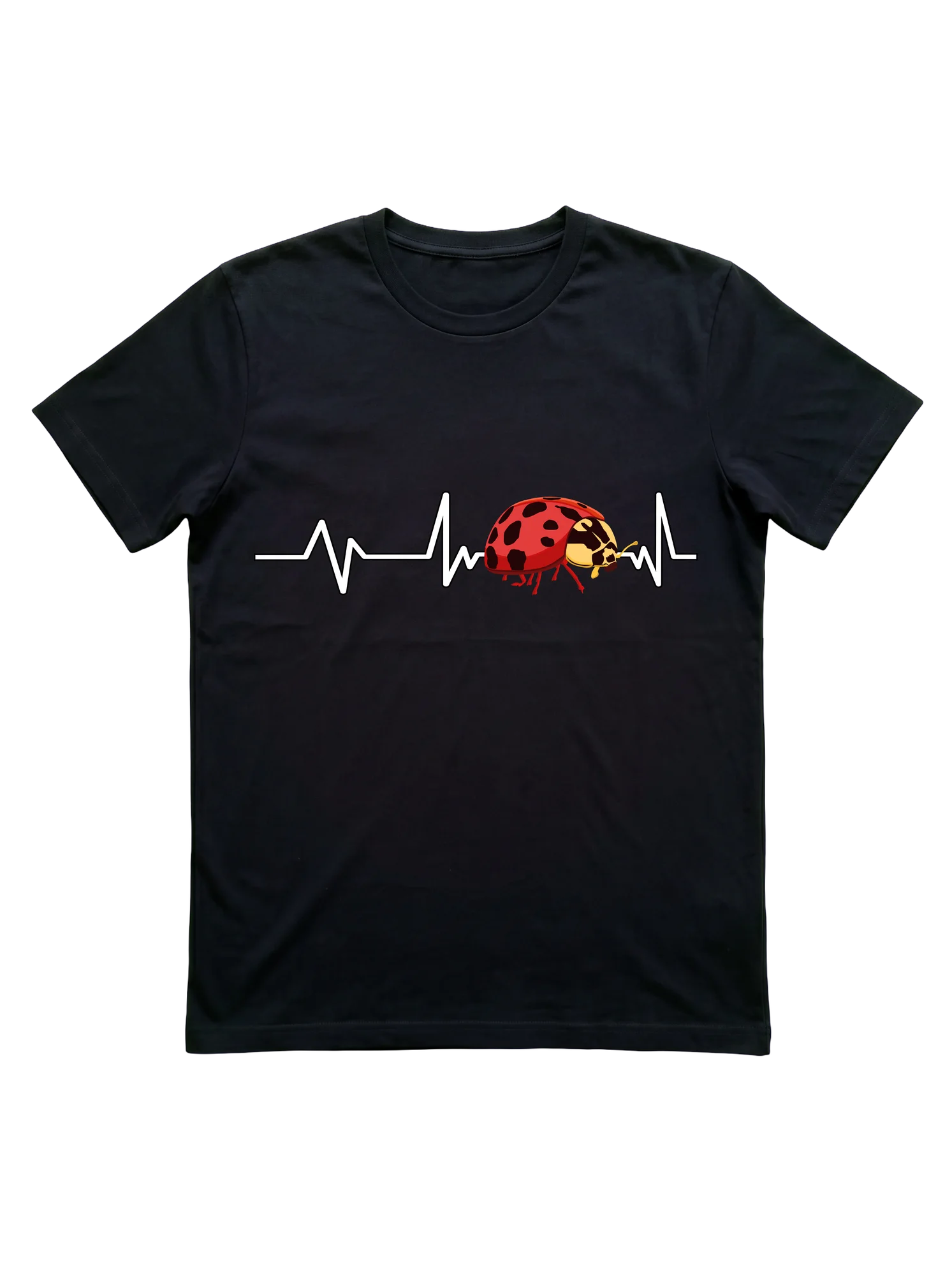 Ladybug Heartbeat Shirt for Nature Lovers and Garden Fans