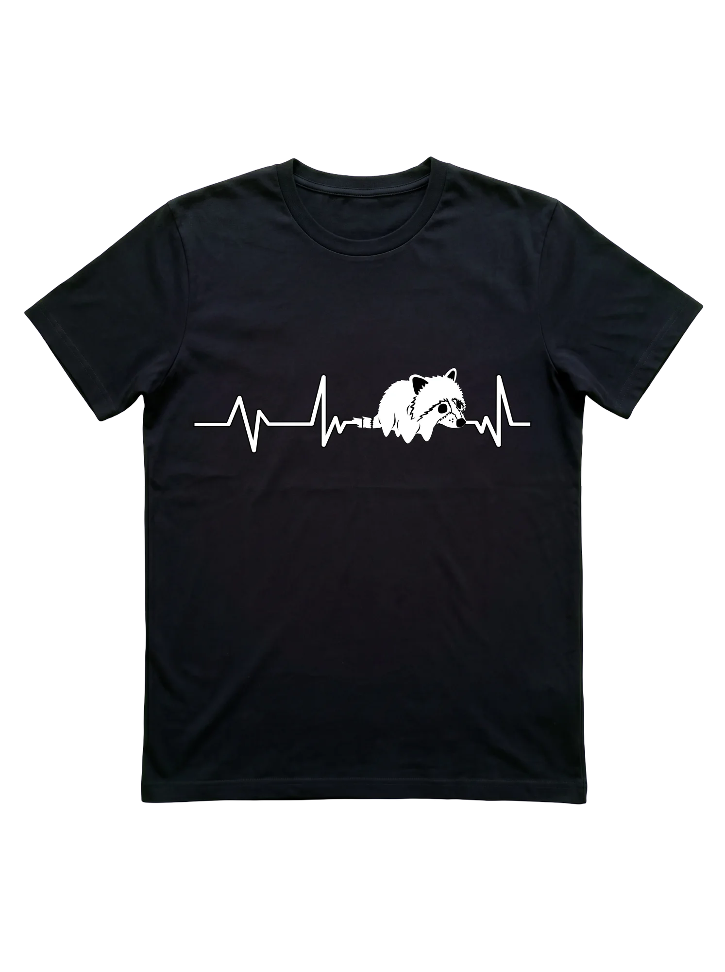 Raccoon Heartbeat T-Shirt for Trash Panda Lovers