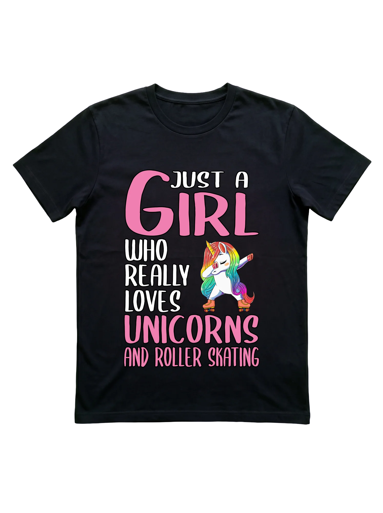 A Dabbing Unicorn on Quad Skates Headlines This Roller Skating T-Shirt