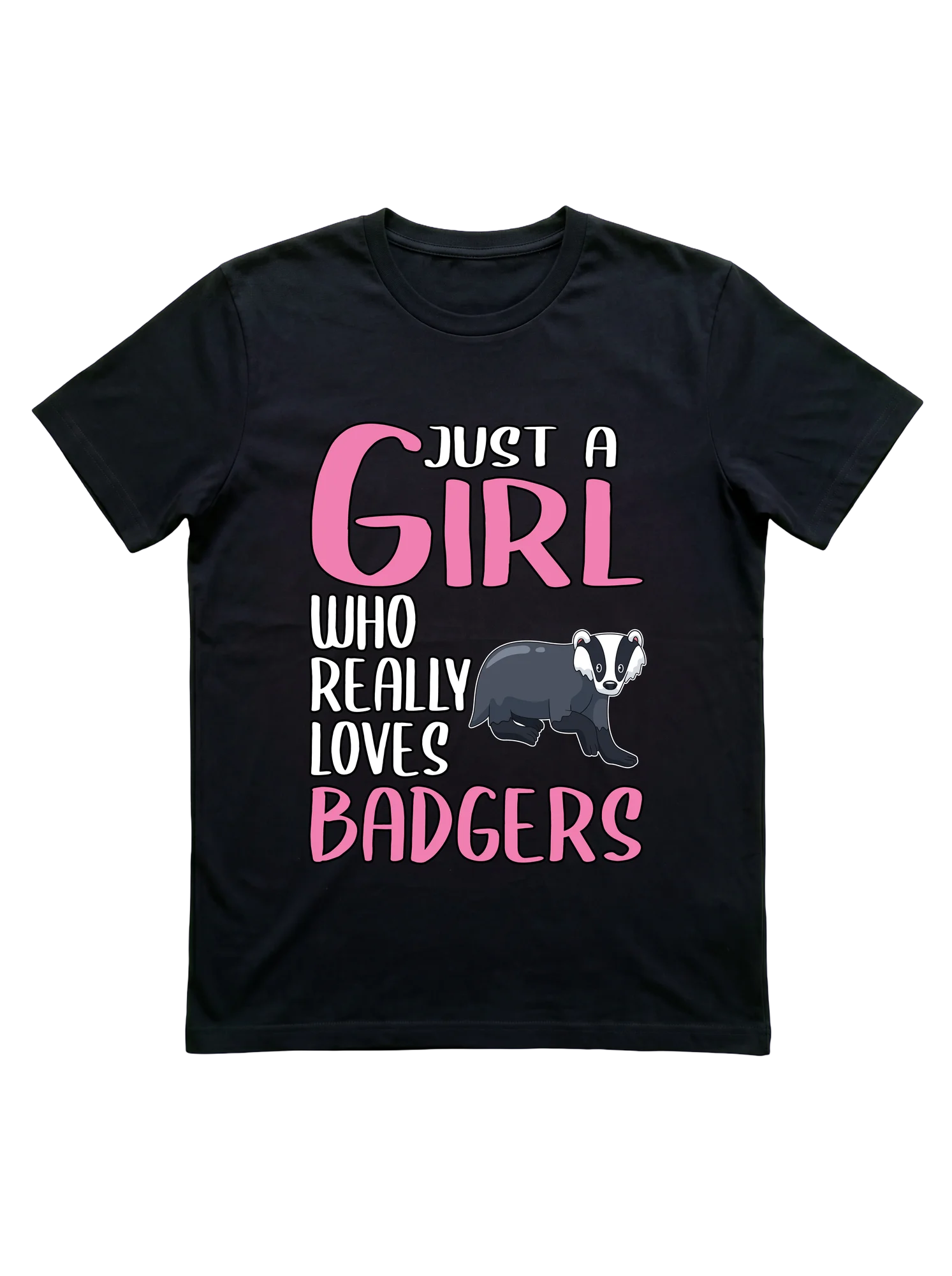 Who says a trotting cartoon badger can't carry the identity claim on a shirt too?