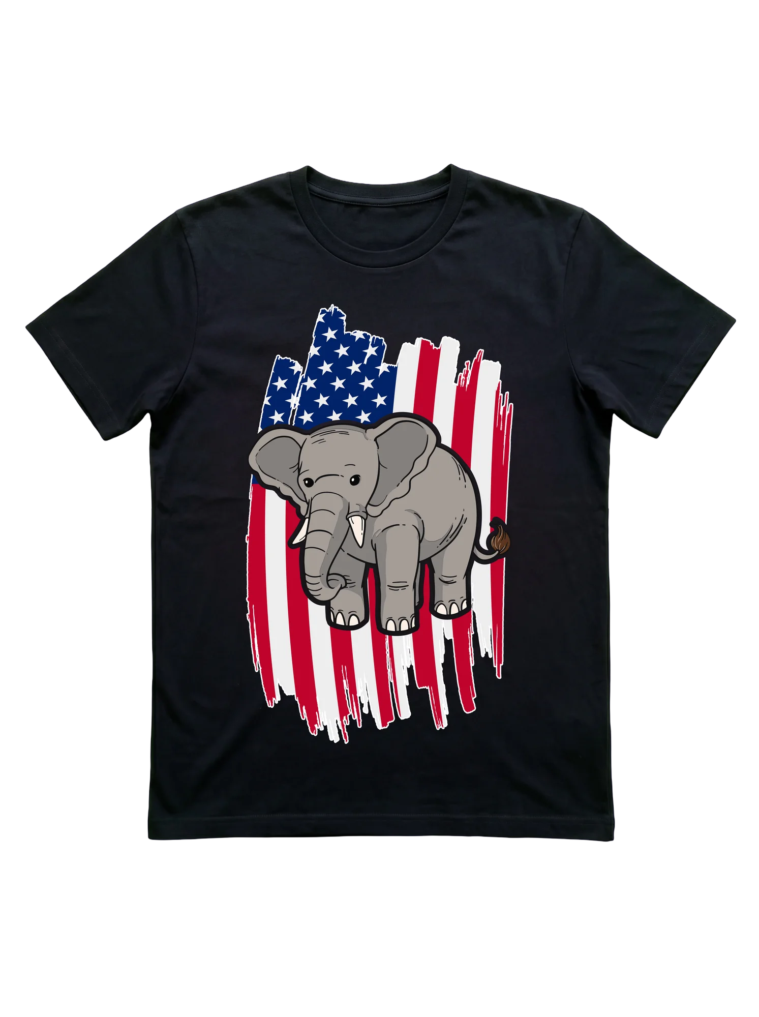 Patriotic Baby Elephant T-Shirt for 4th of July