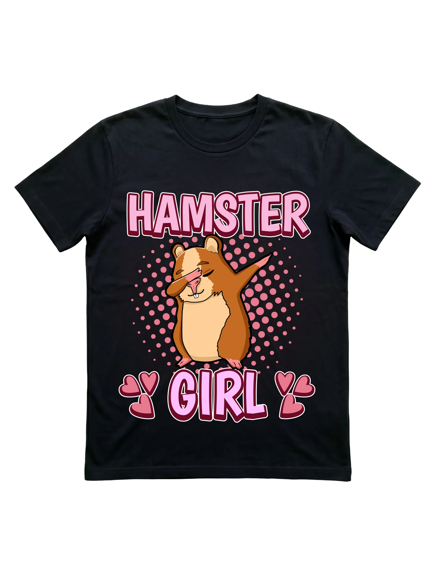 Dabbing Hamster Girl Tee for Women and Pet Lovers