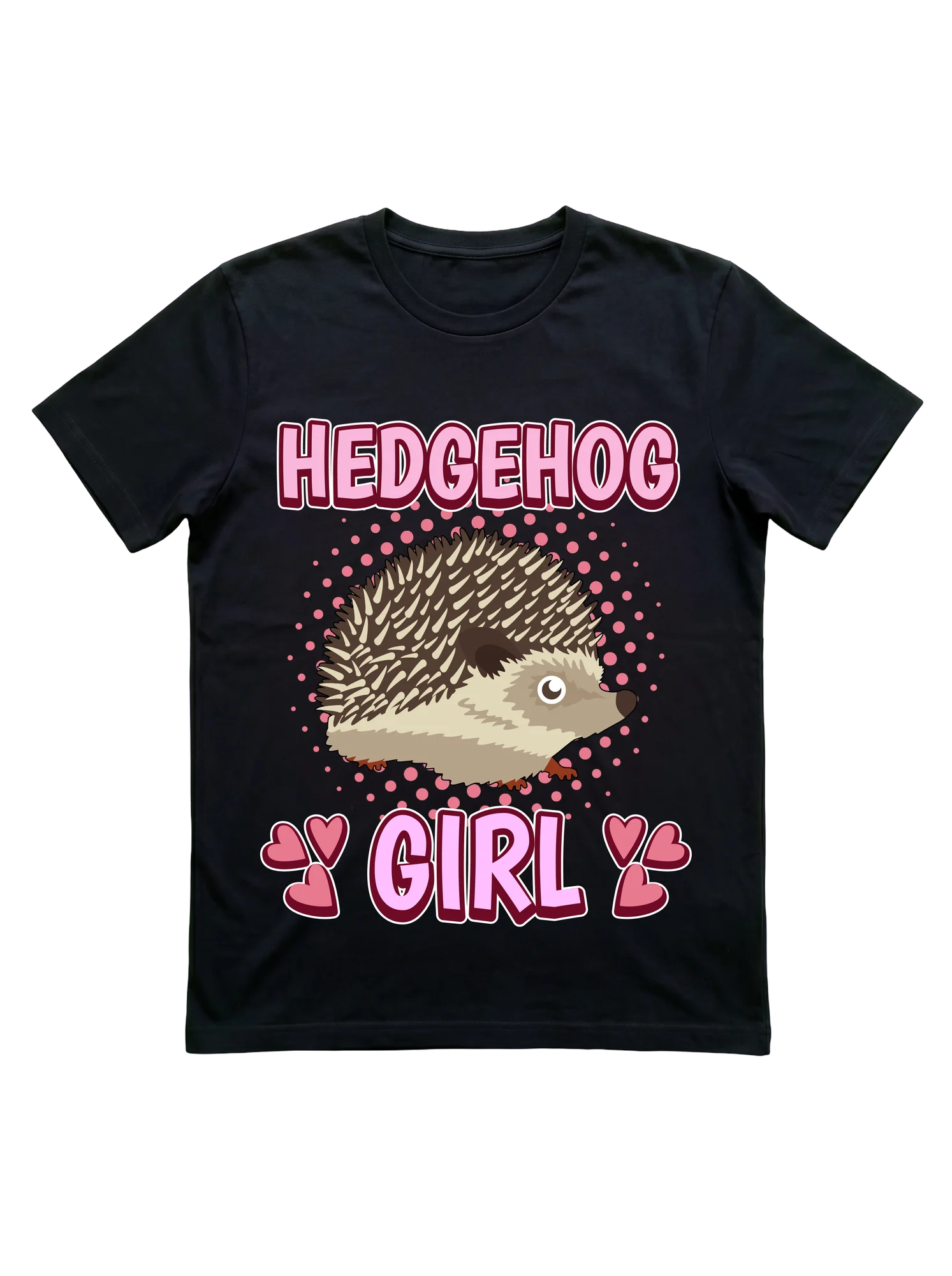 Hedgehog Girl T-Shirt for Pet Lovers and Fans