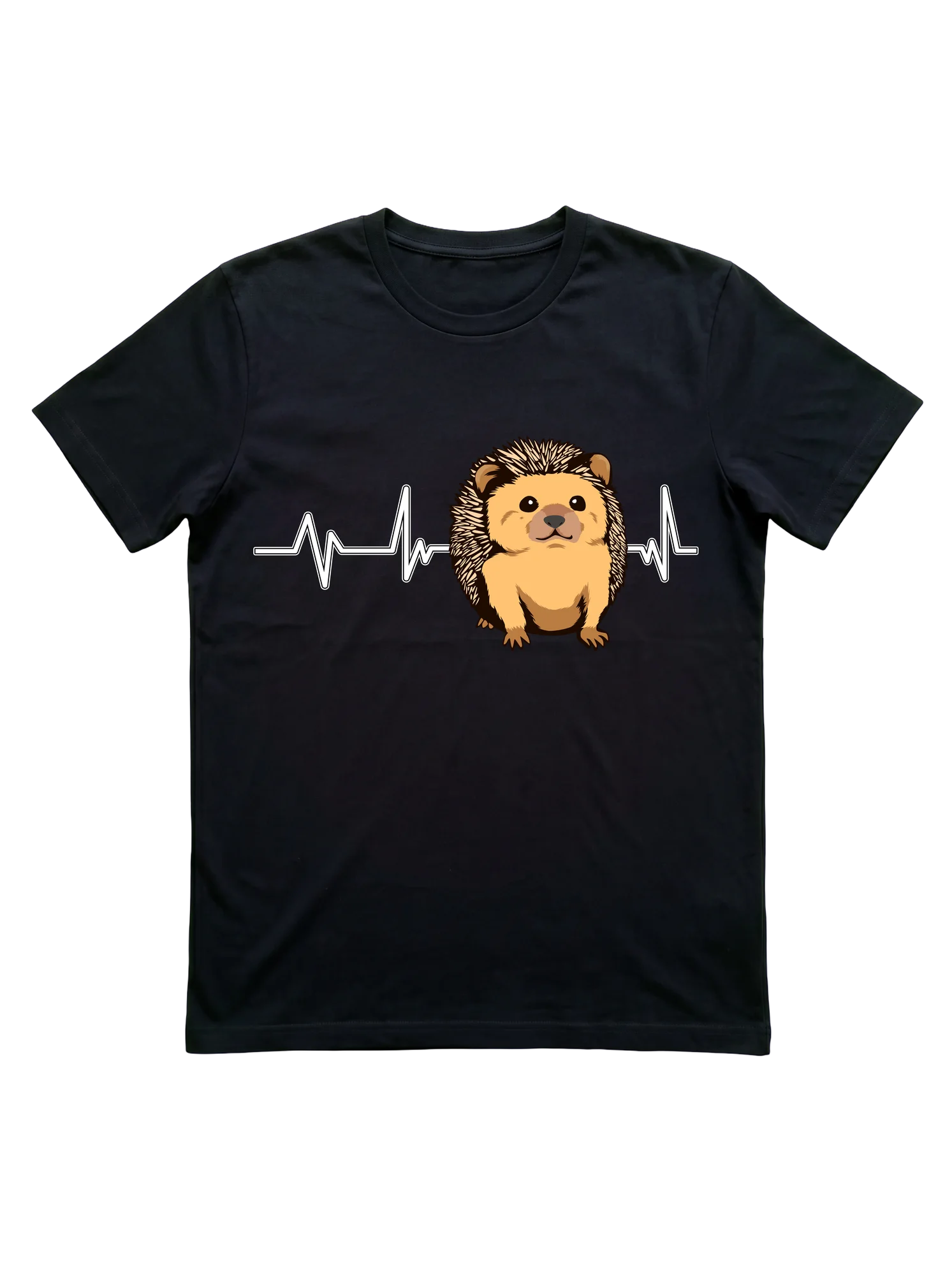 Hedgehog Heartbeat EKG T-Shirt for Pet Lovers