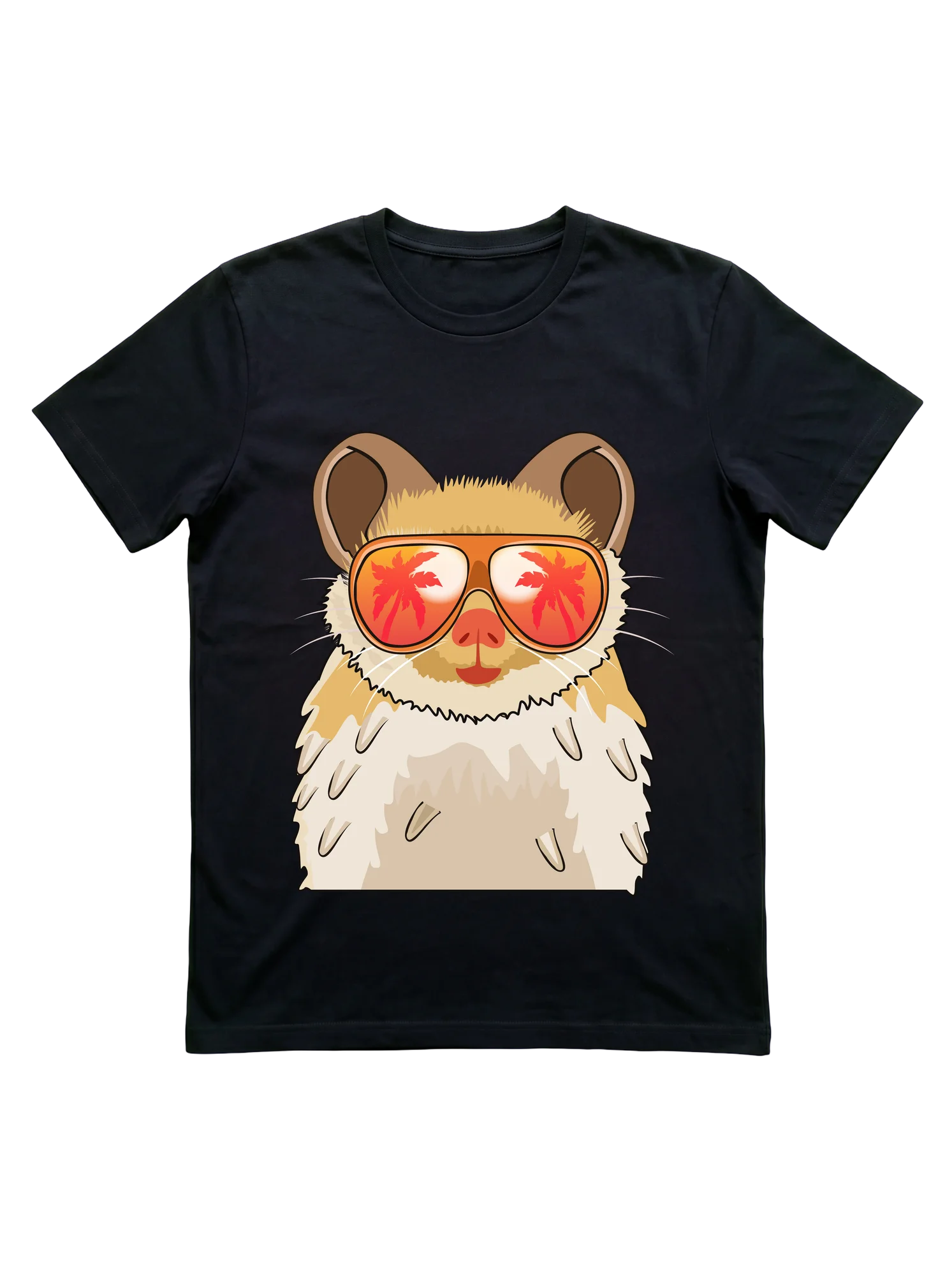Hamster in Aviator Shades Tee for Summer and Pet Owners