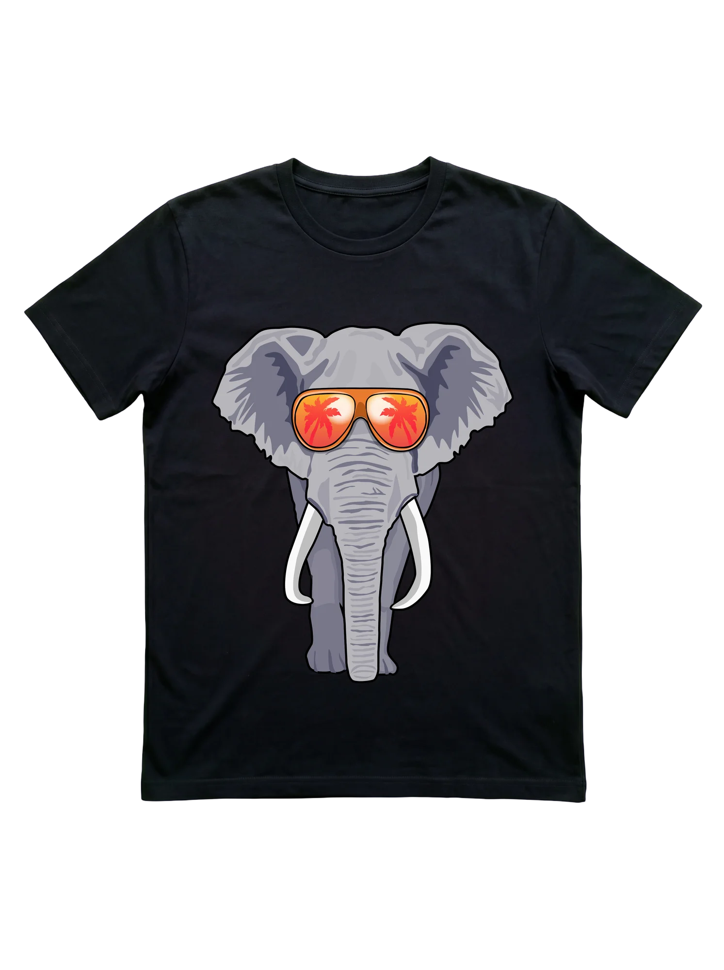 Elephant Aviator Sunglasses T-Shirt for Summer and Safari