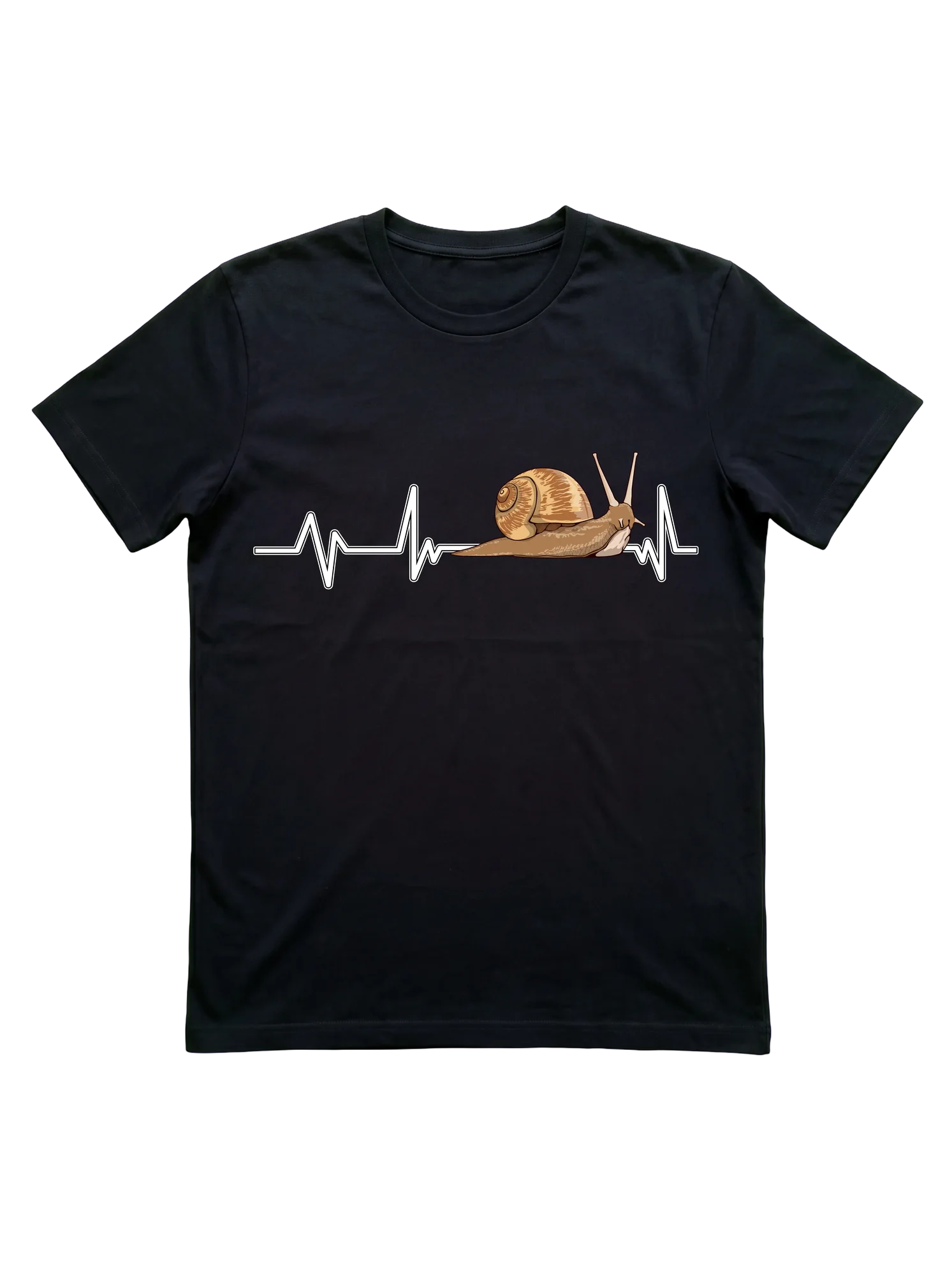 Heartbeat EKG T-Shirt for the Dedicated Snail Lover