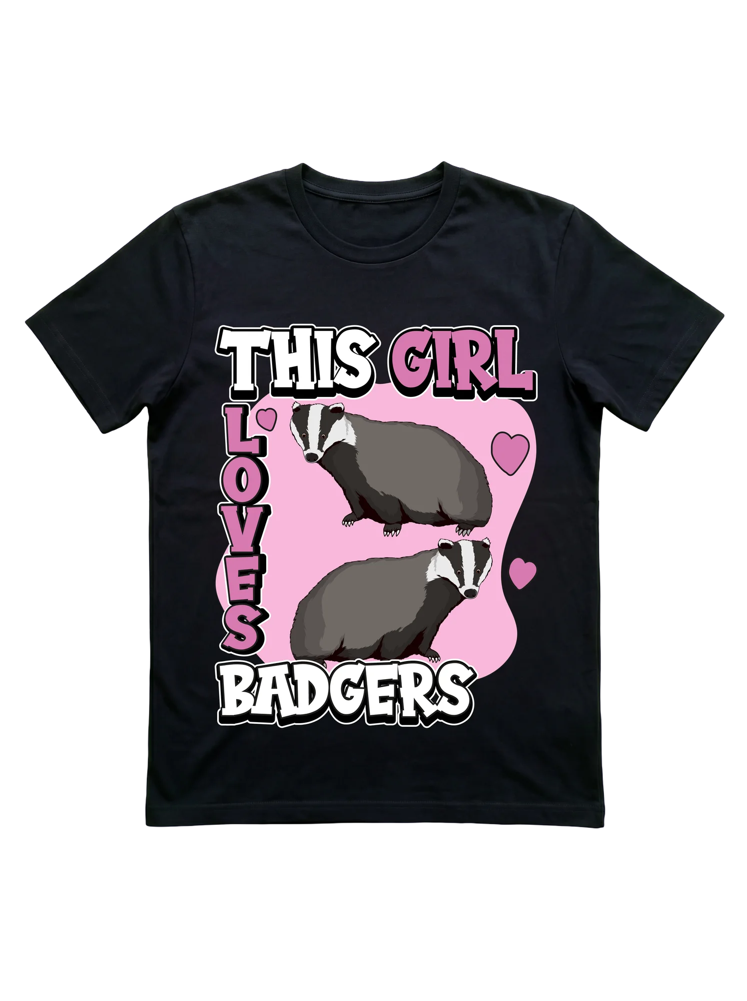 This Girl Loves Badgers T-Shirt for Kids