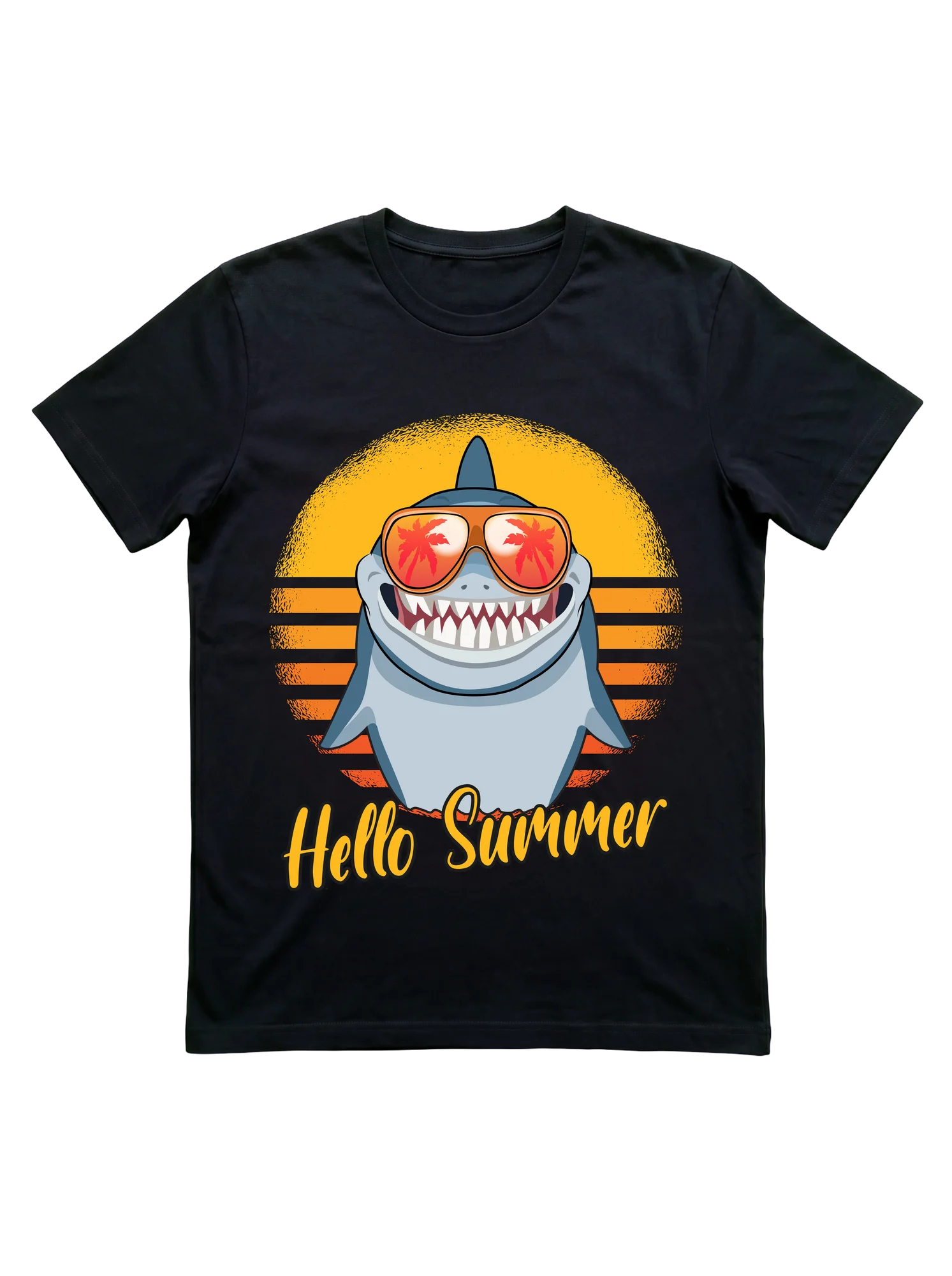 Hello Summer Shark T-Shirt for Beach and Ocean Lovers