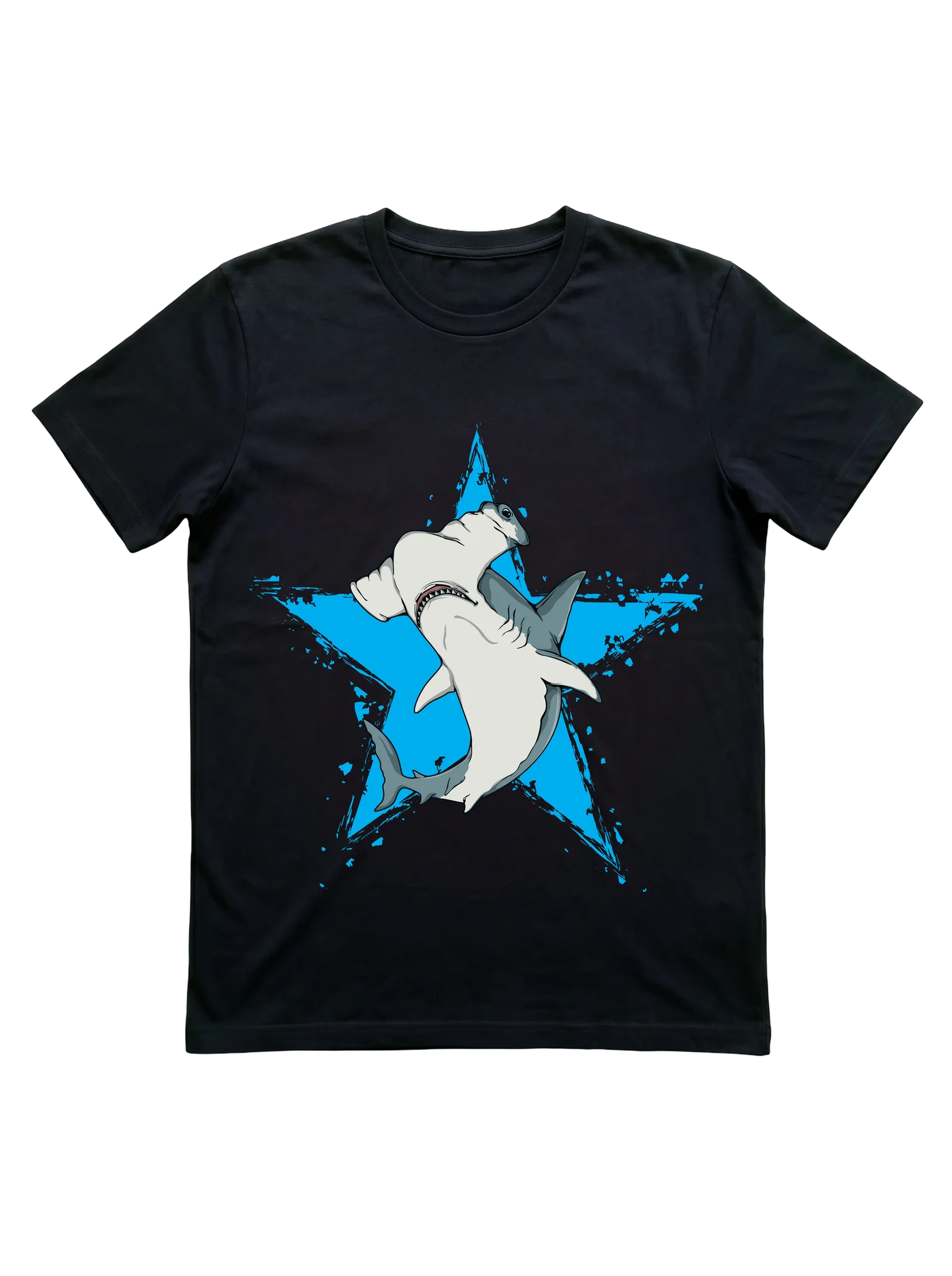 Hammerhead Shark Star T-Shirt for Shark Fans