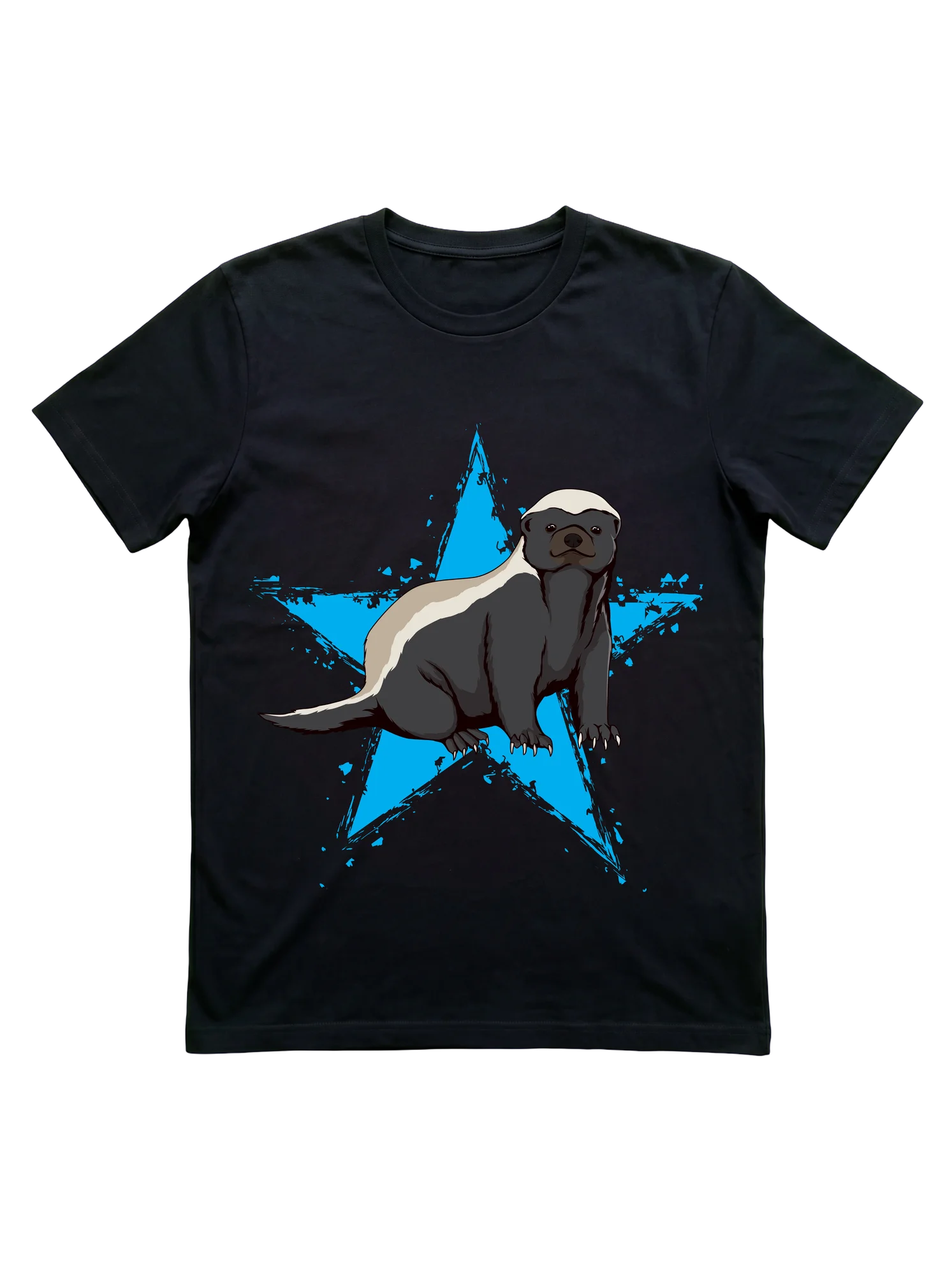 Honey Badger Star T-Shirt for Wildlife Lovers