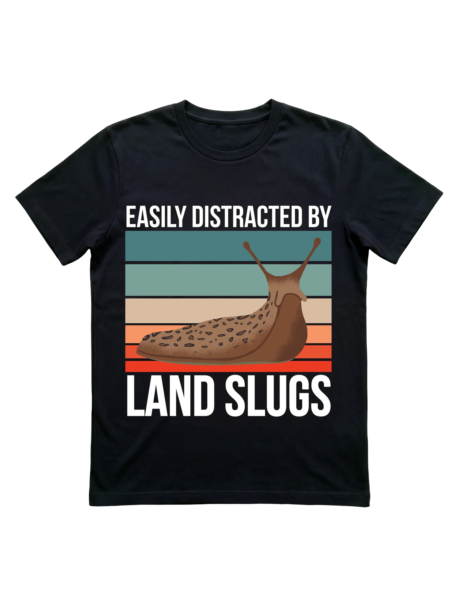 Easily Distracted by Land Slugs Retro Shirt